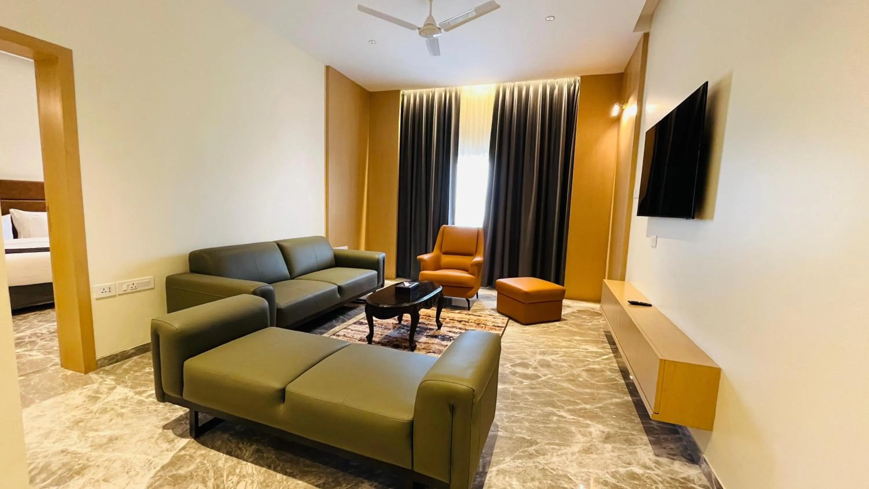 Seating area in Ramee Panchshil