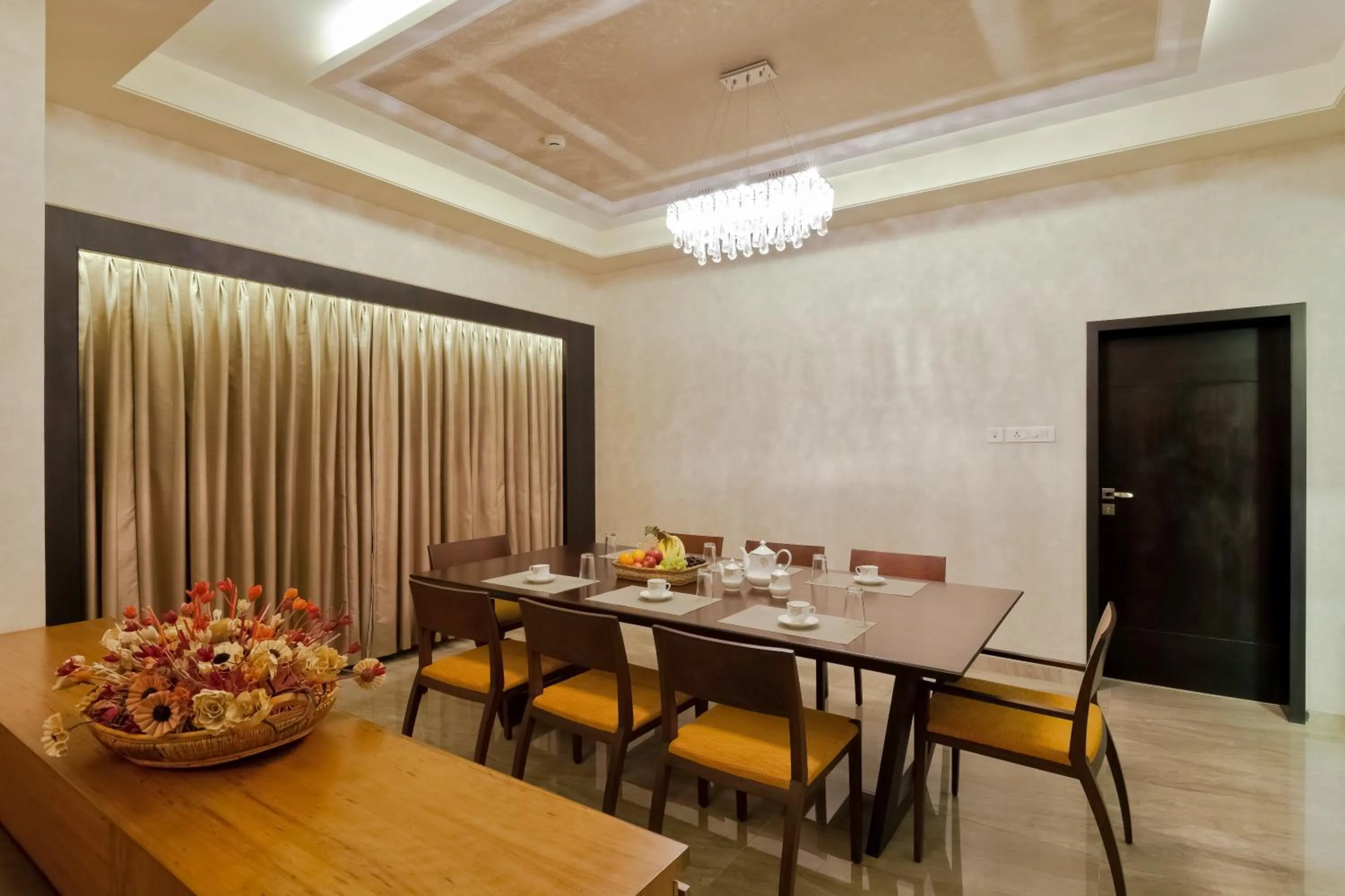 Dining area in Ramee Panchshil