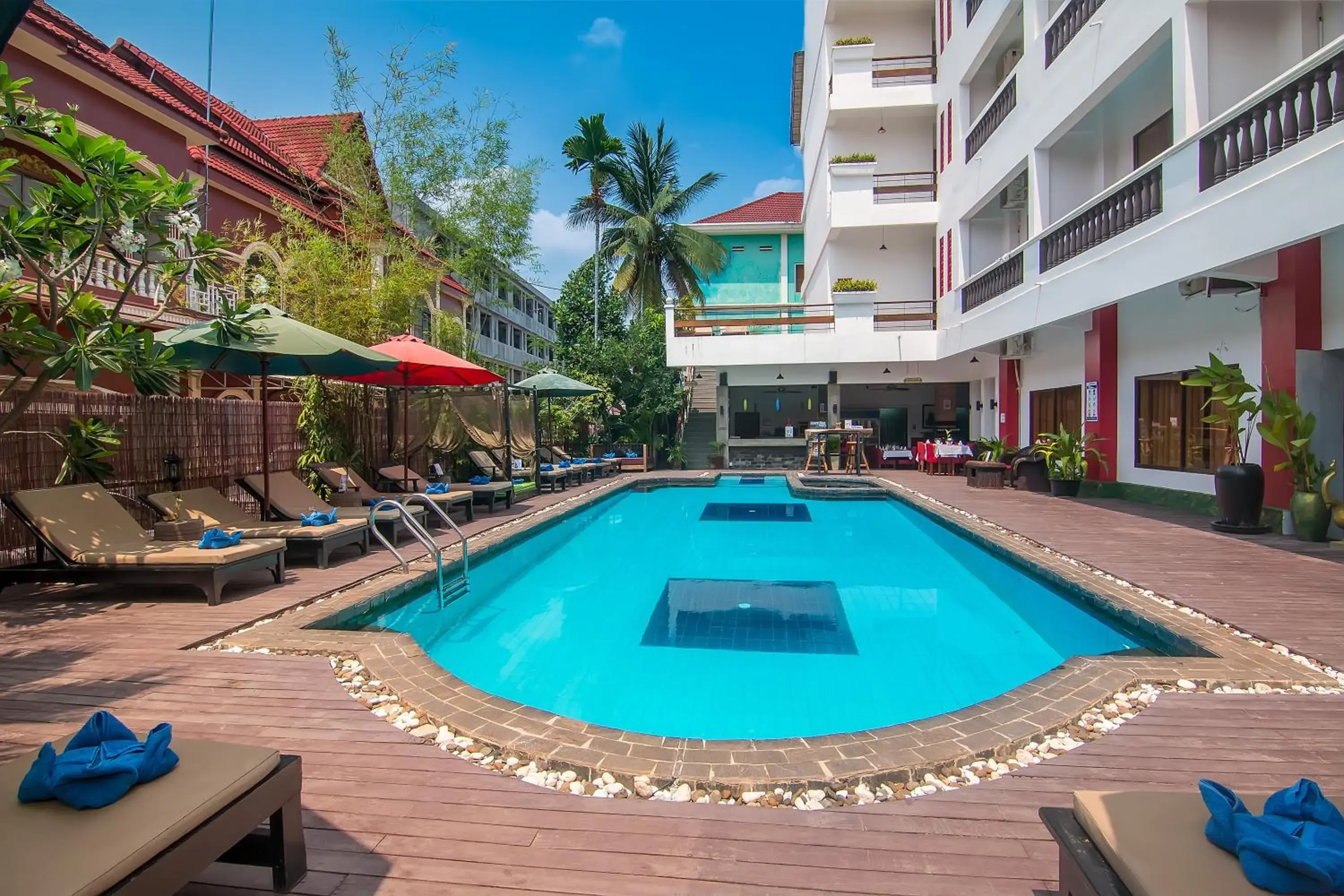 Pool view, Swimming Pool in Mekong Angkor Deluxe Hotel