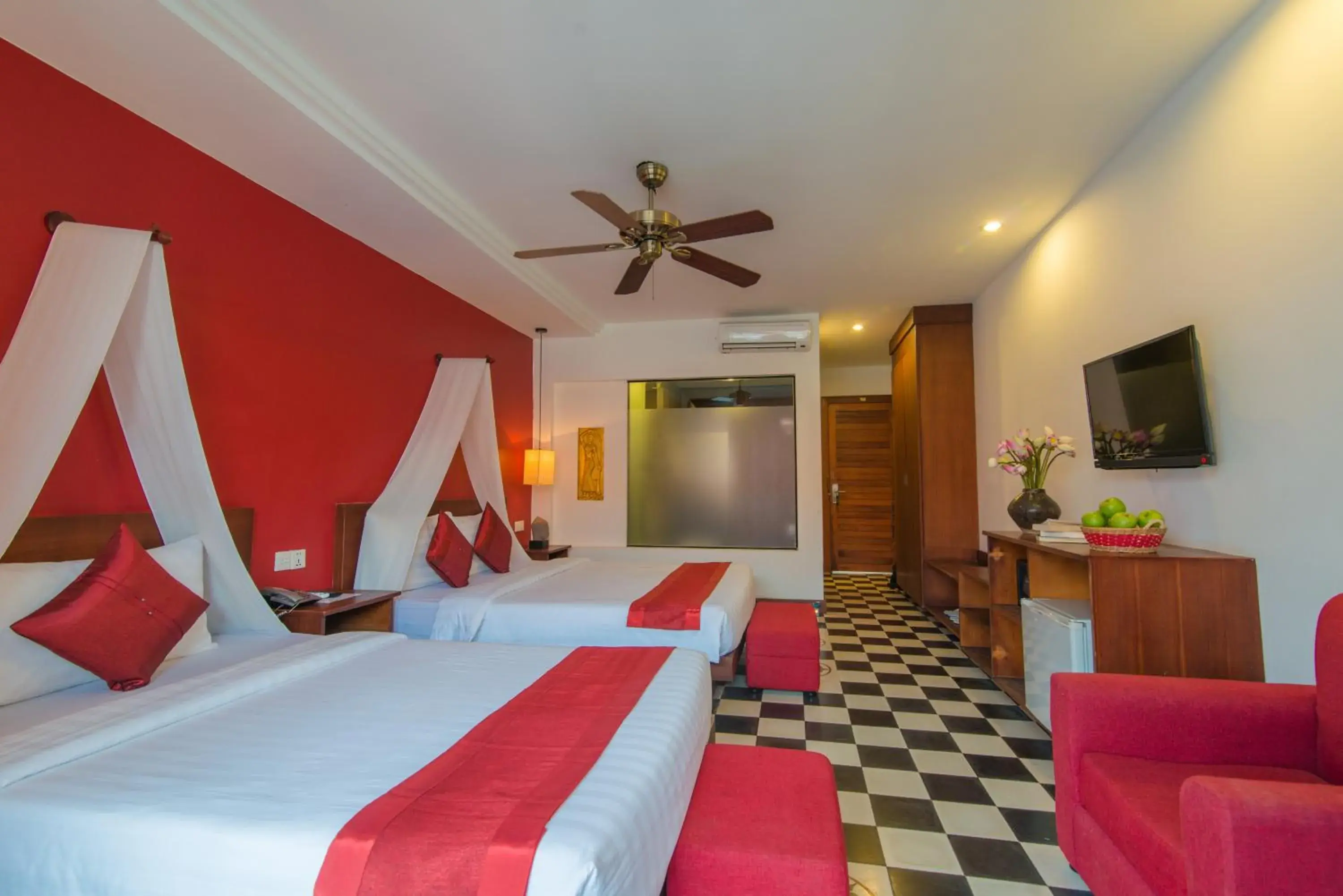 Bedroom in Mekong Angkor Deluxe Hotel