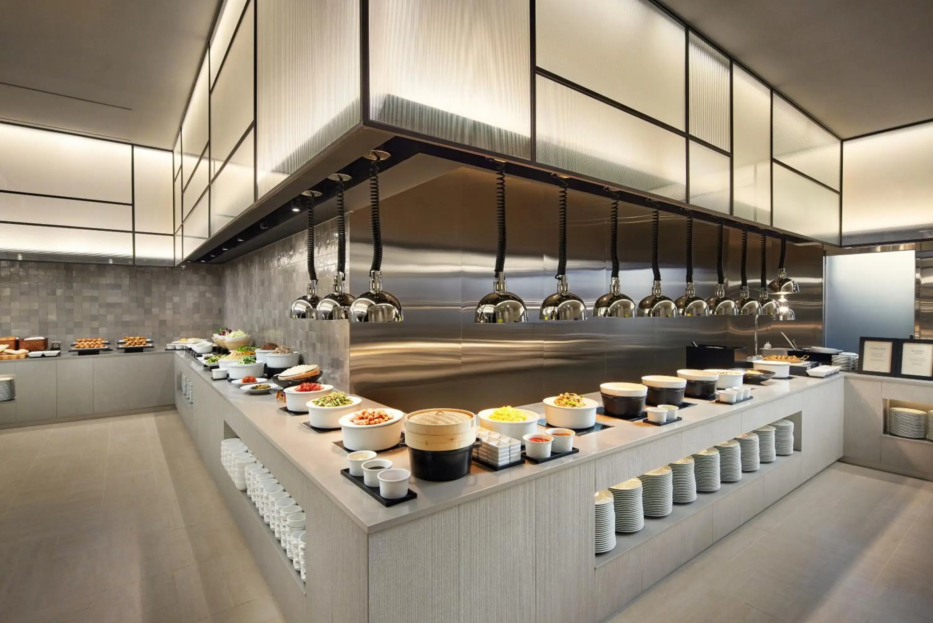 Buffet breakfast in Shilla Stay Jeonju Hanok Village Buffet breakfast in Shilla Stay Jeonju Hanok Village