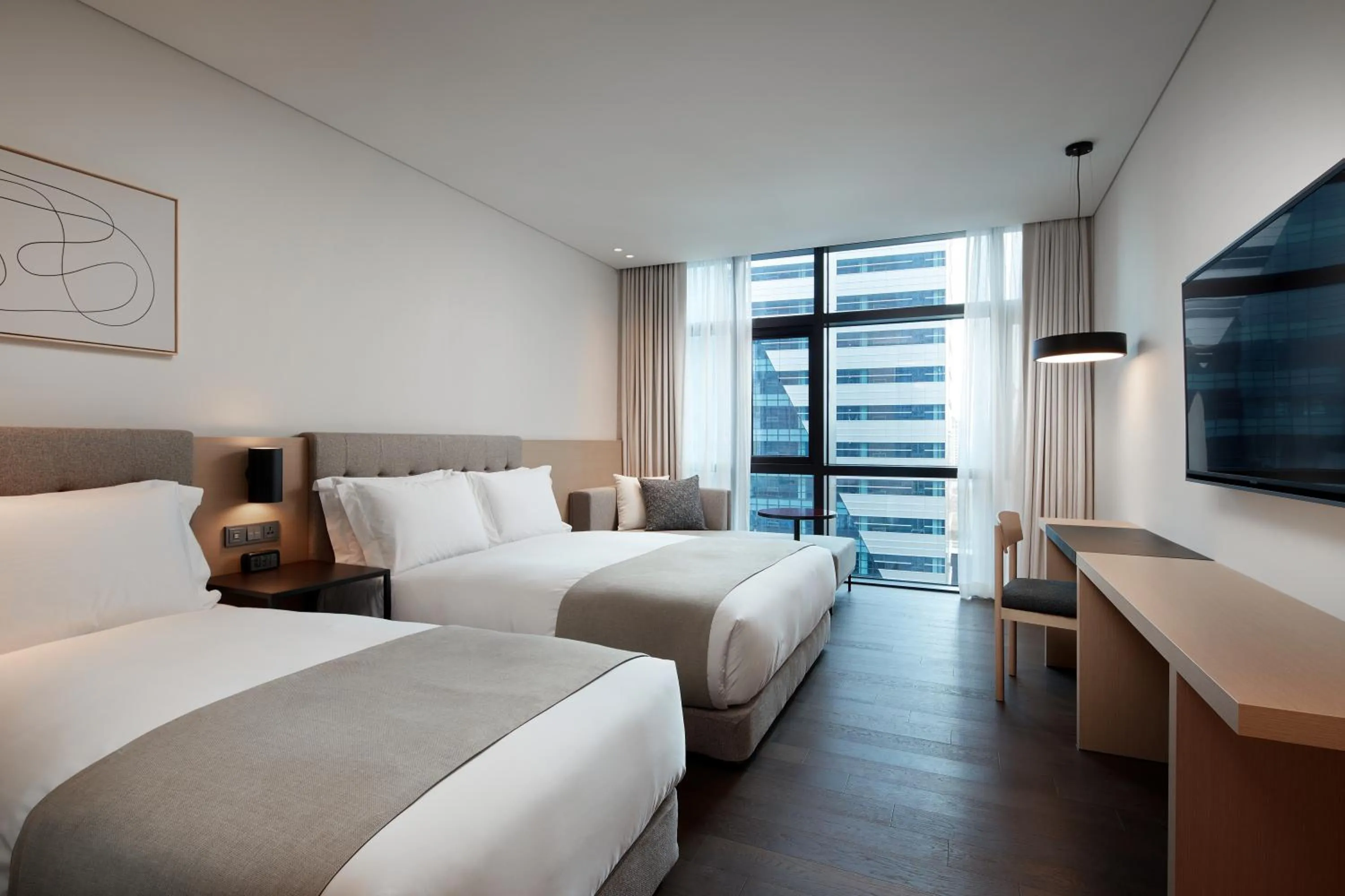 Bed in Shilla Stay Jeonju Hanok Village