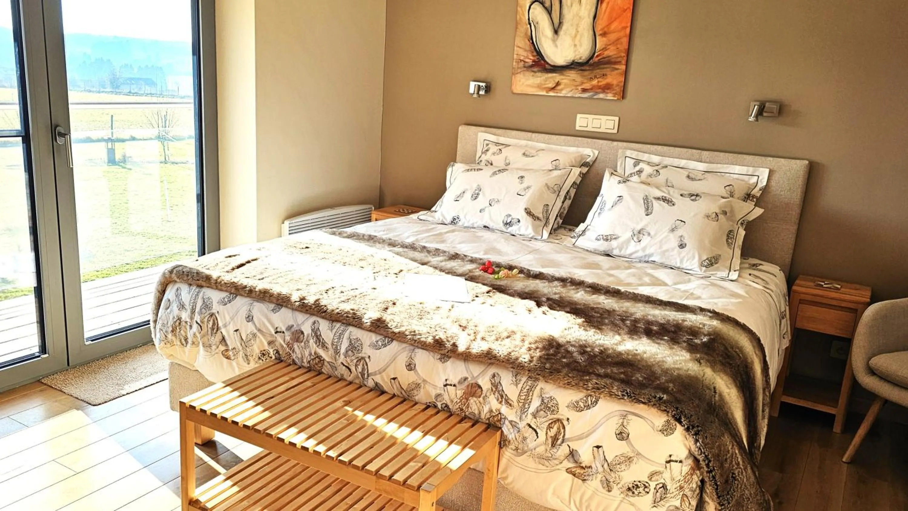 Bed in B&B La Chabetaine