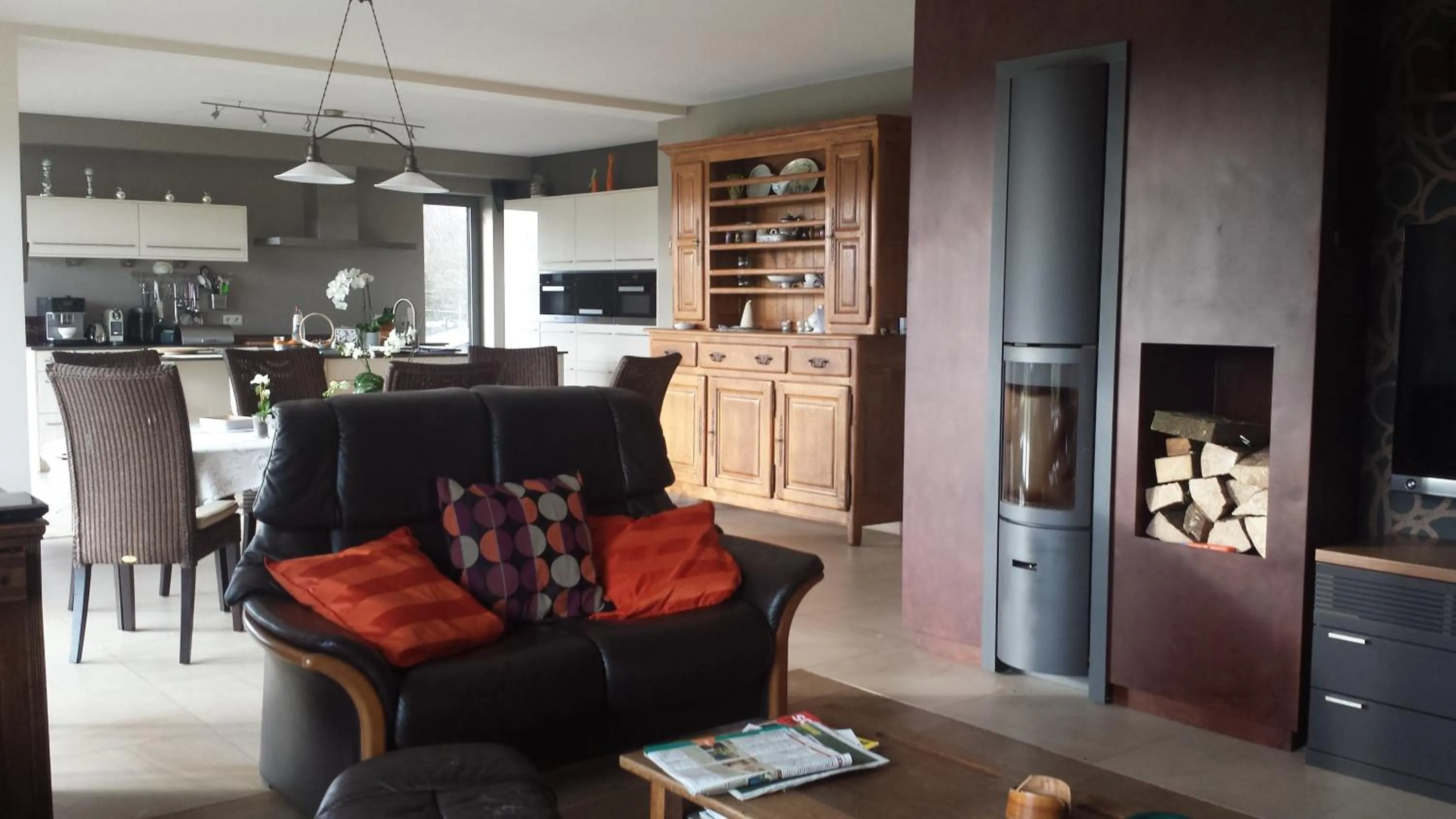 Living room in B&B La Chabetaine