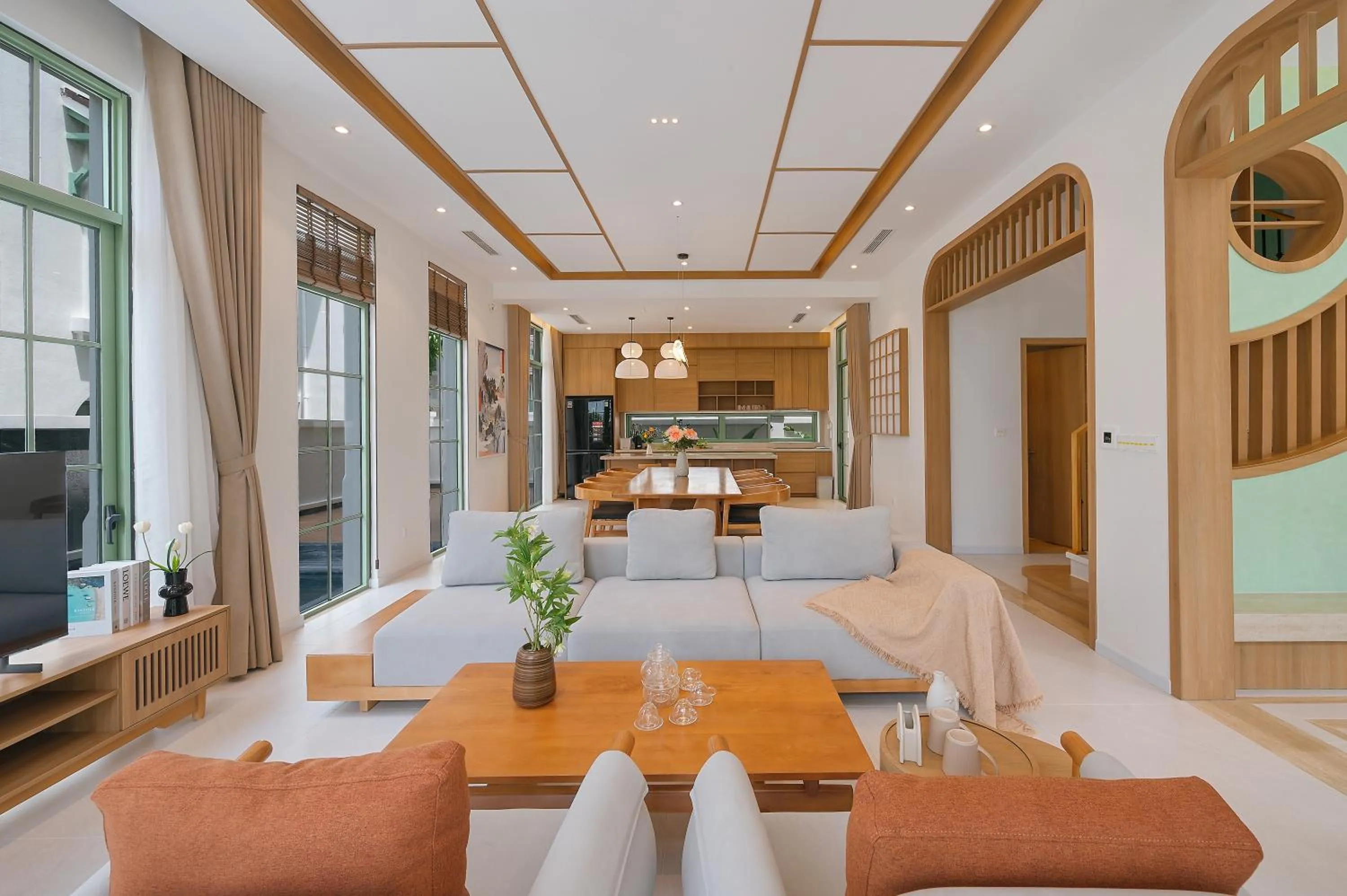 Living room in Elyday Apartment Hillside Phu Quoc - Sea & Firework view