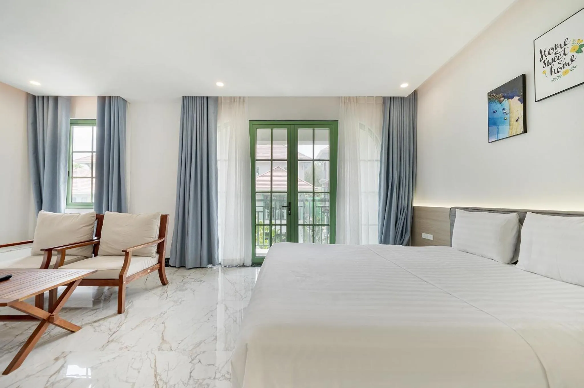 View (from property/room), Bed in Elyday Apartment Hillside Phu Quoc - Sea & Firework view
