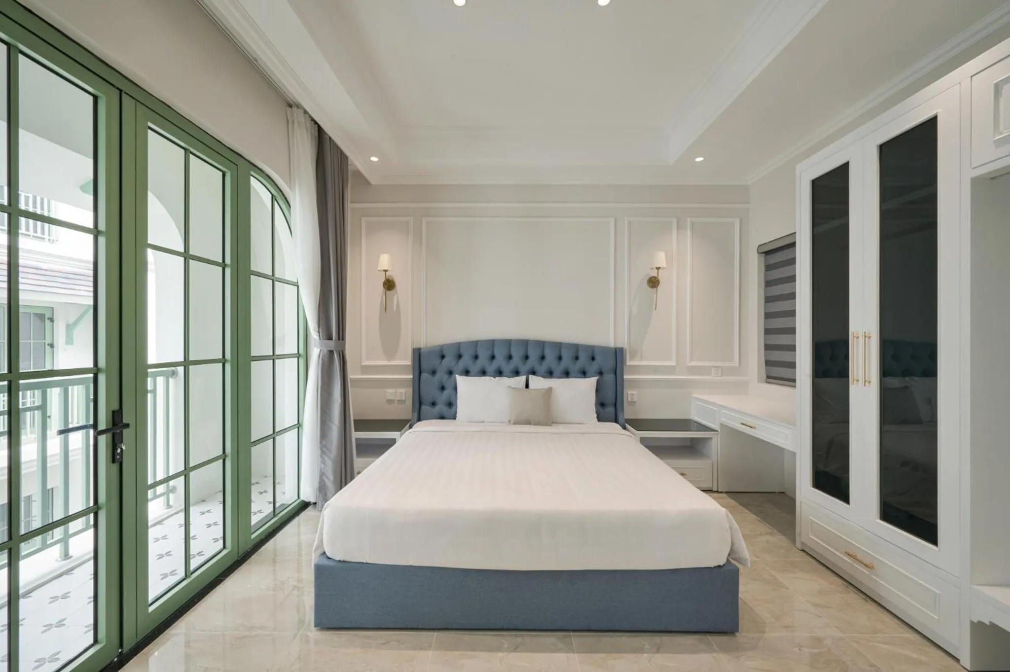 Bedroom, Bed in Elyday Apartment Hillside Phu Quoc - Sea & Firework view