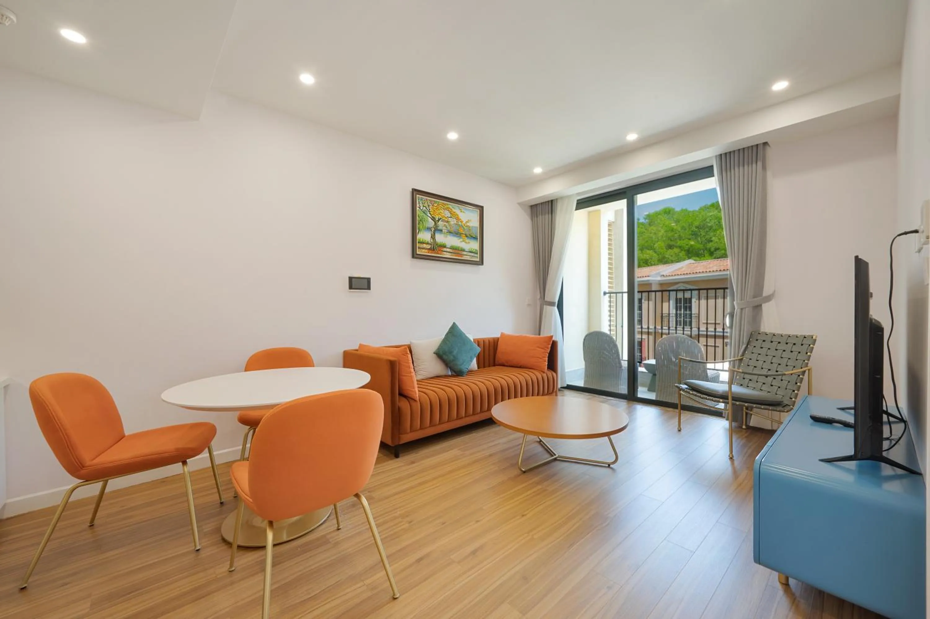 Living room in Elyday Apartment Hillside Phu Quoc - Sea & Firework view