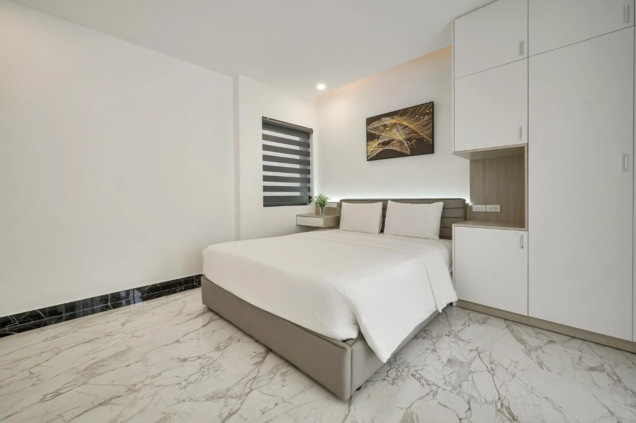 Bed in Elyday Apartment Hillside Phu Quoc - Sea & Firework view