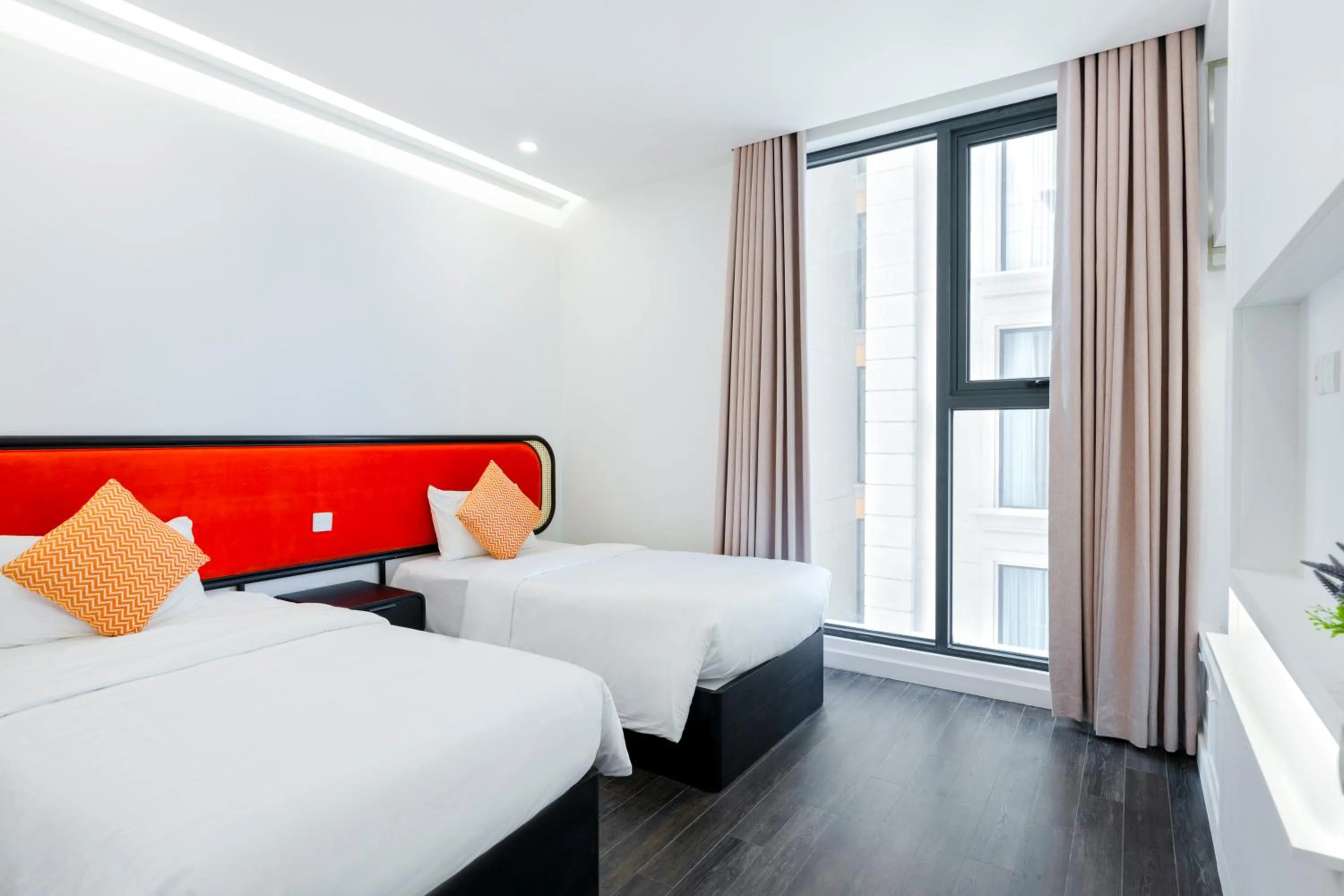 Bedroom, Bed in Elyday Apartment Hillside Phu Quoc - Sea & Firework view