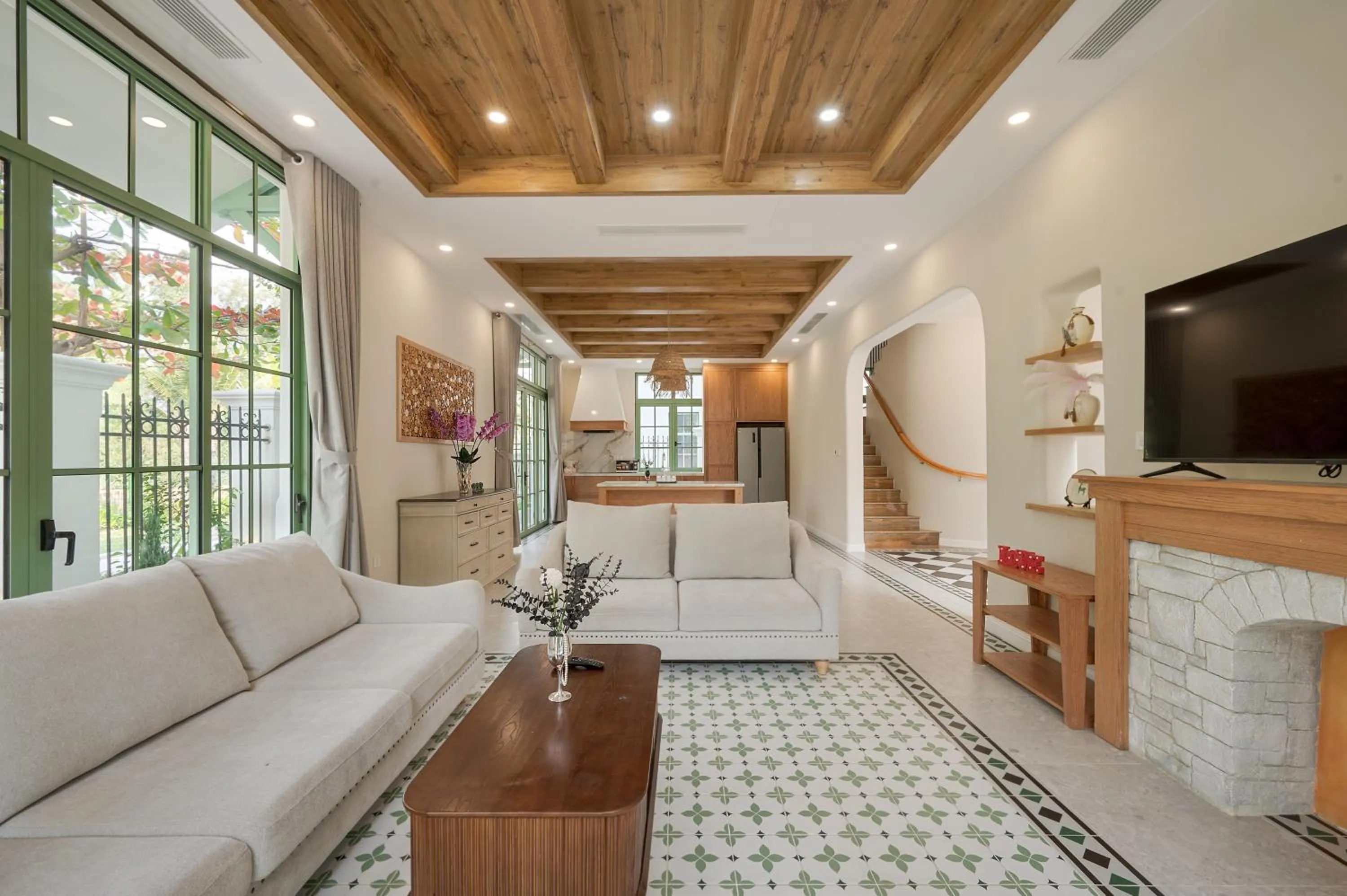 Living room in Elyday Apartment Hillside Phu Quoc - Sea & Firework view