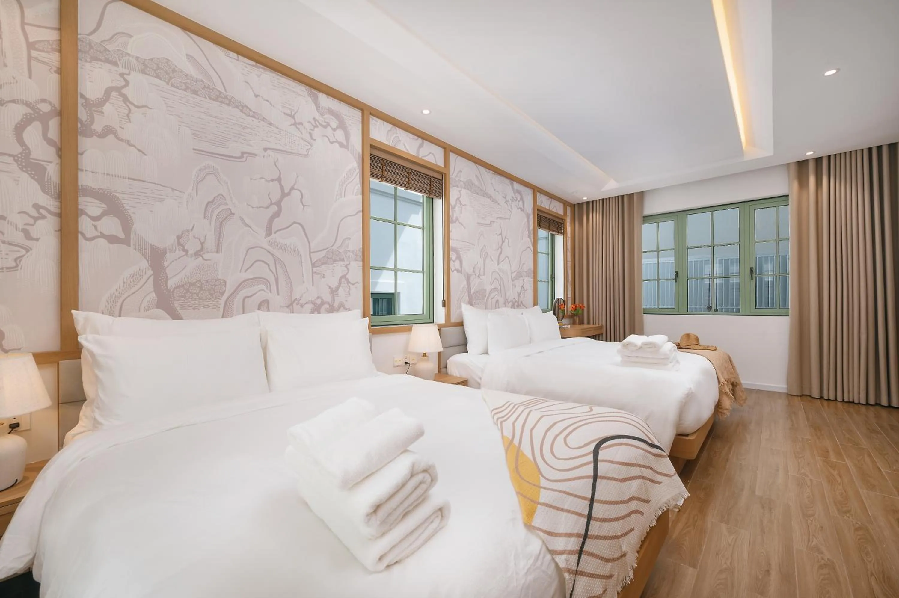 Bed in Elyday Apartment Hillside Phu Quoc - Sea & Firework view