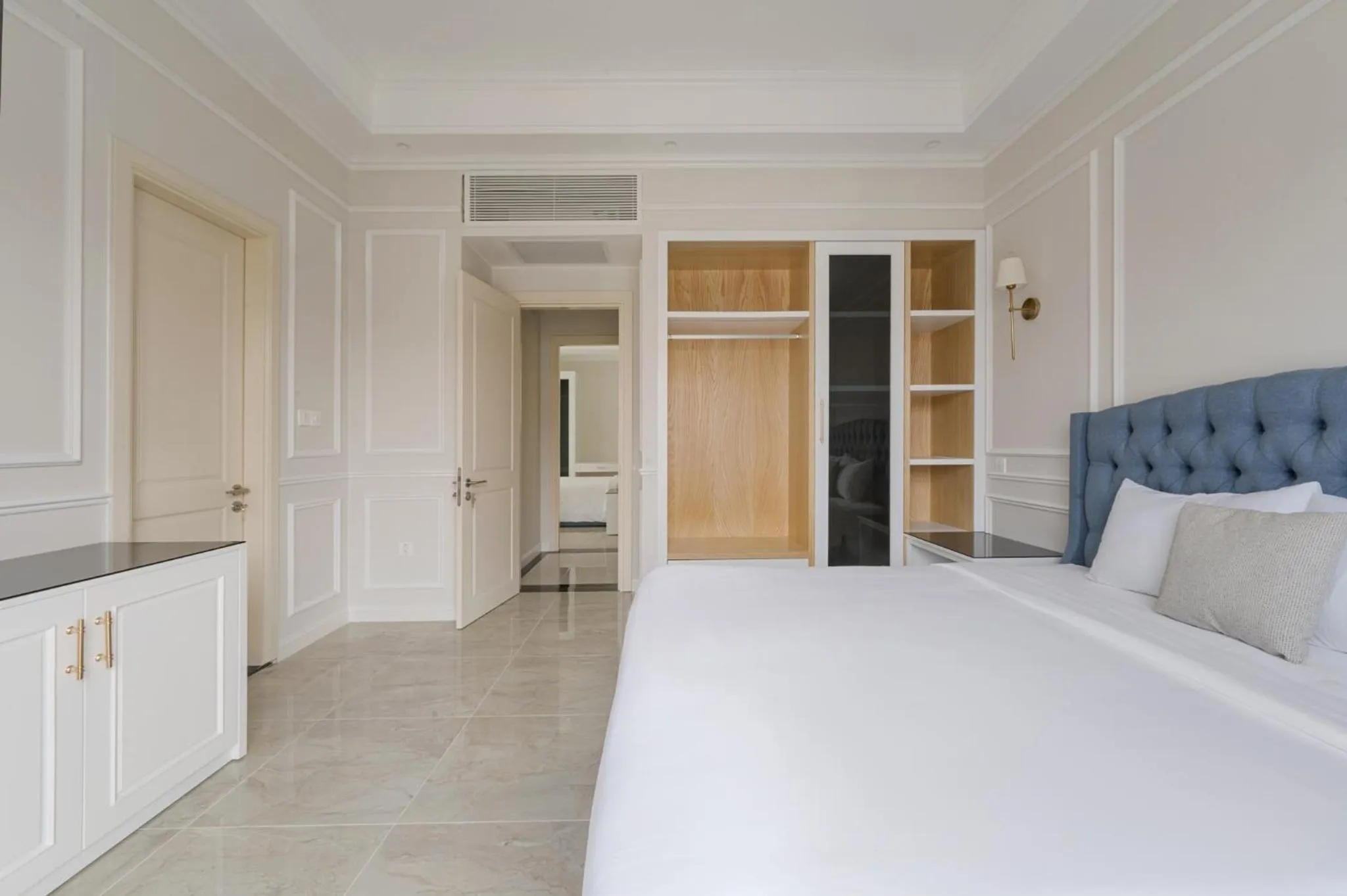 Bedroom, Bed in Elyday Apartment Hillside Phu Quoc - Sea & Firework view