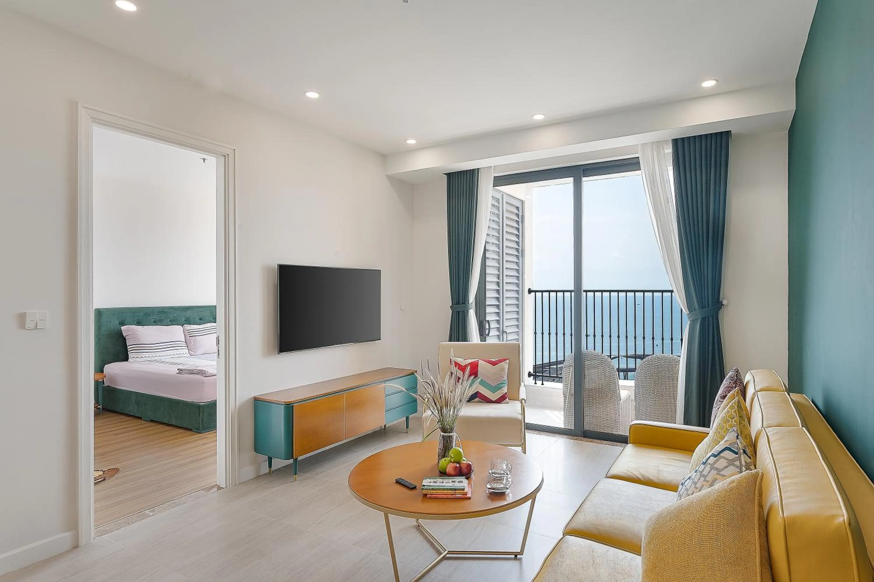 Photo of the whole room, Bed in Elyday Apartment Hillside Phu Quoc - Sea & Firework view