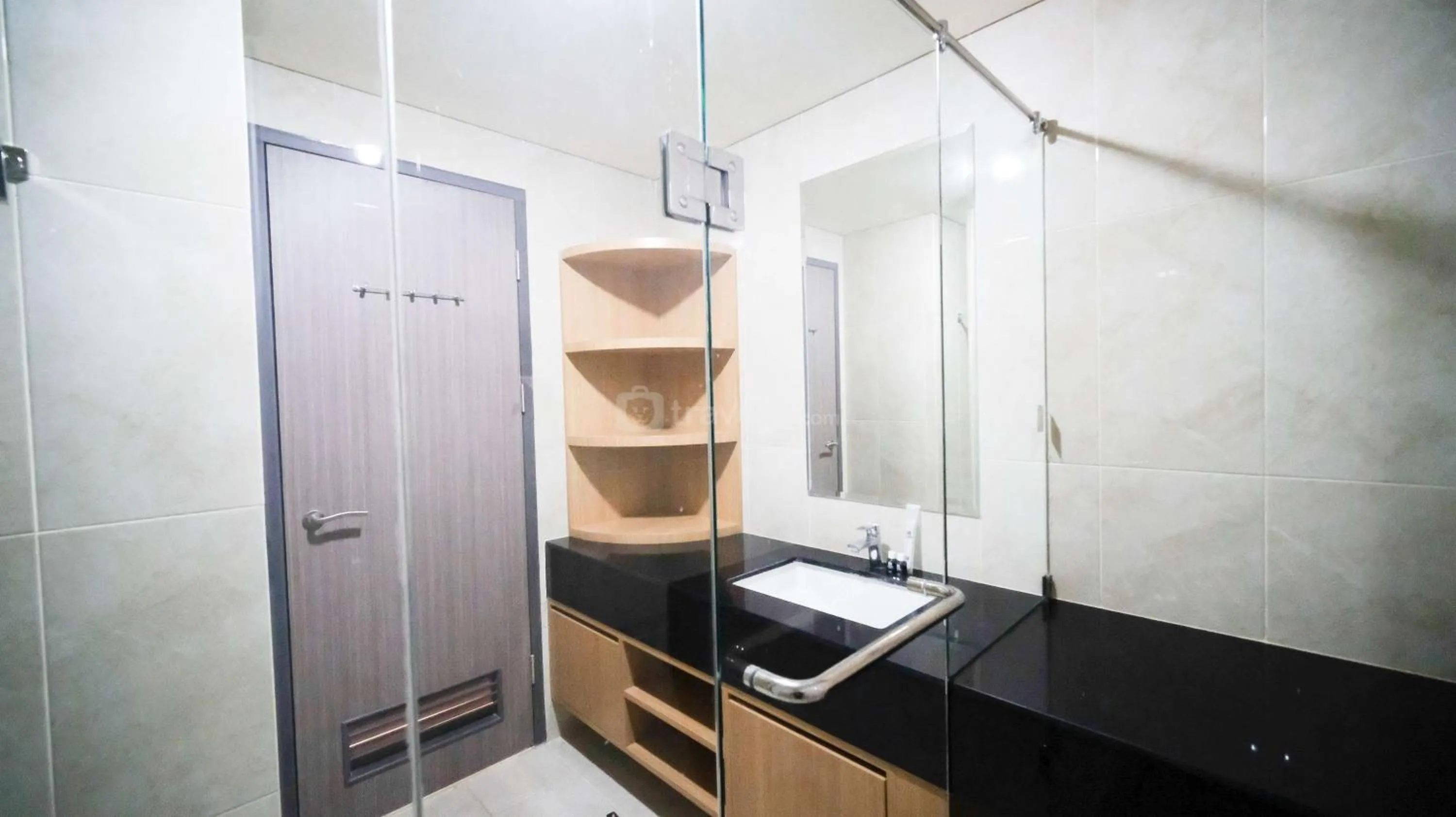 Bed in Best Location and Strategic 2BR at Praxis Apartment By Travelio