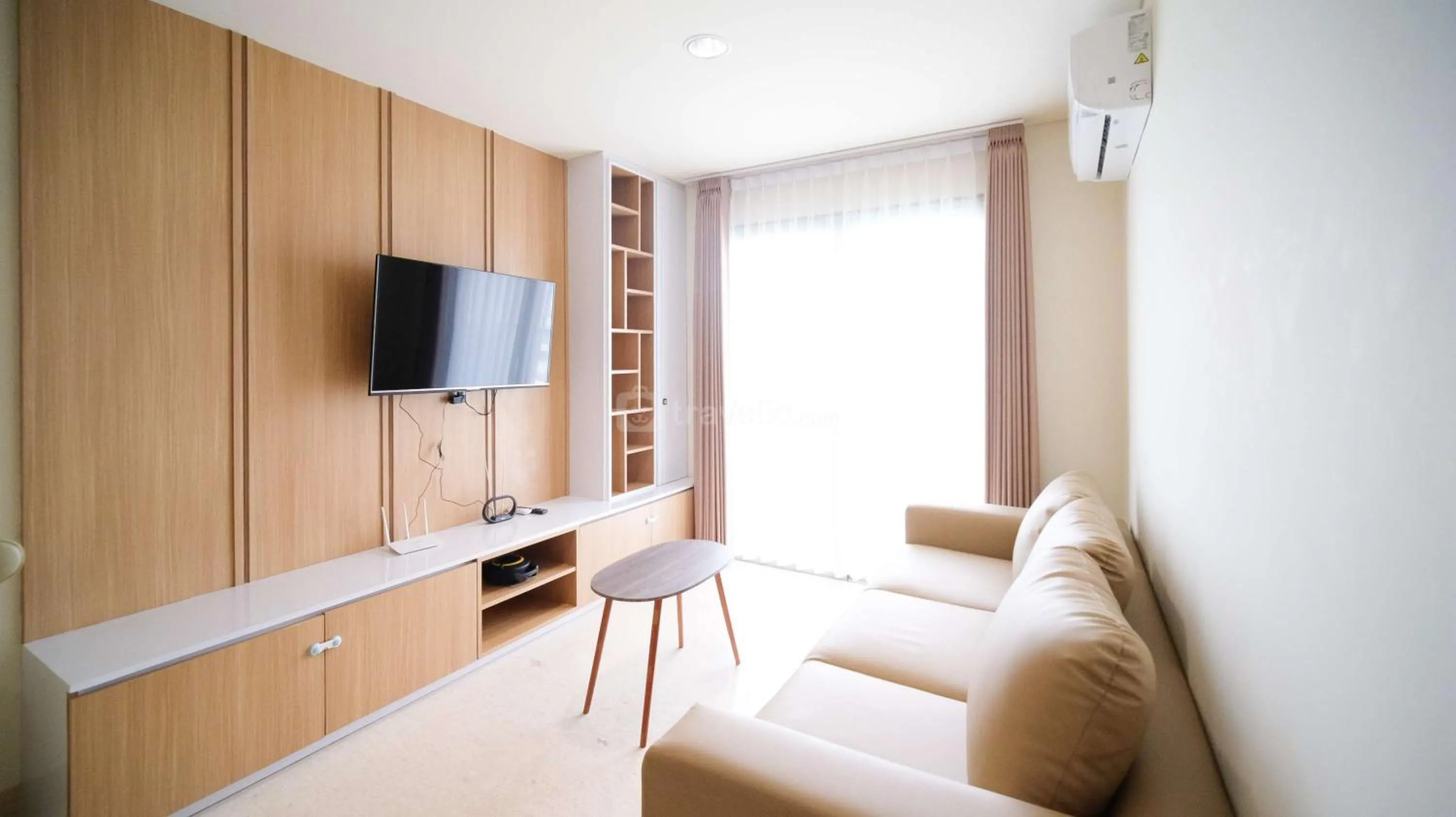 Bed in Best Location and Strategic 2BR at Praxis Apartment By Travelio
