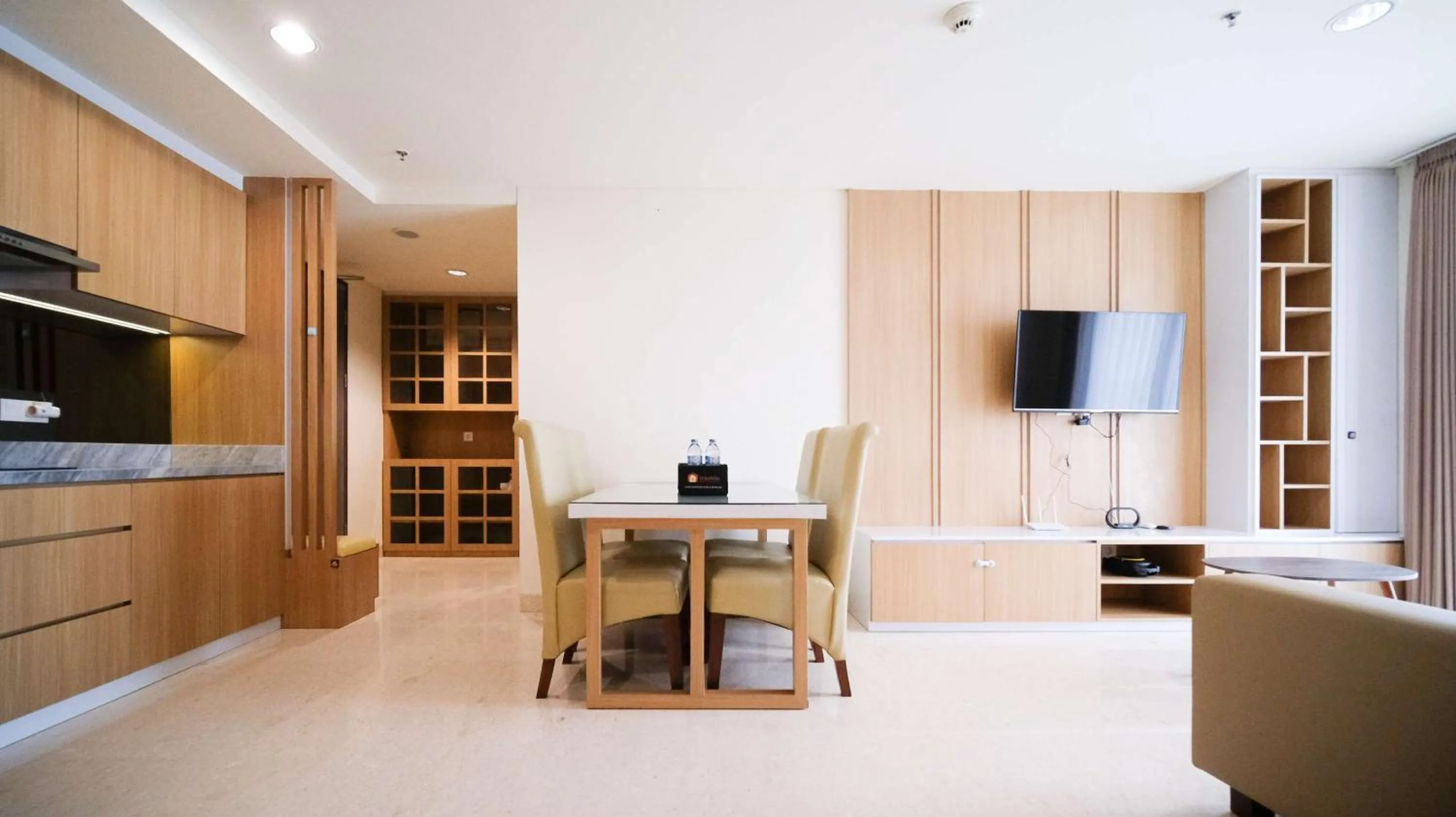 Bed in Best Location and Strategic 2BR at Praxis Apartment By Travelio