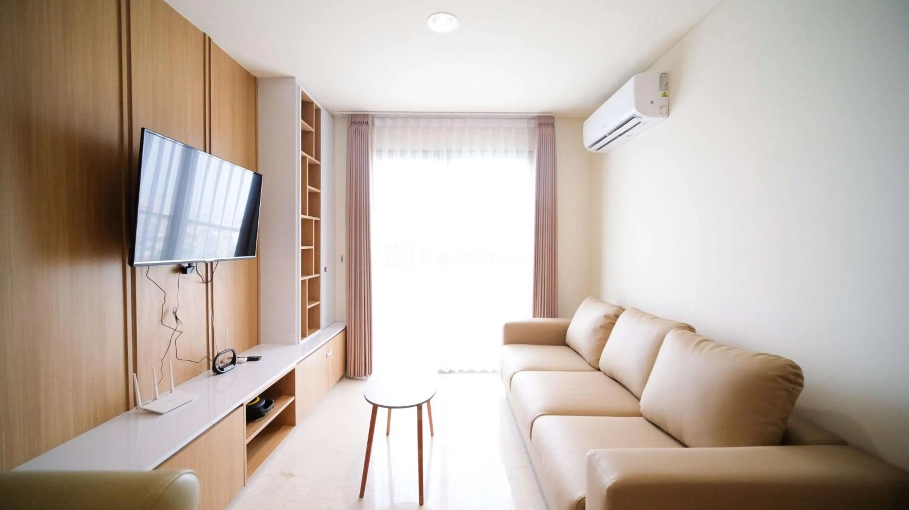 Bed in Best Location and Strategic 2BR at Praxis Apartment By Travelio