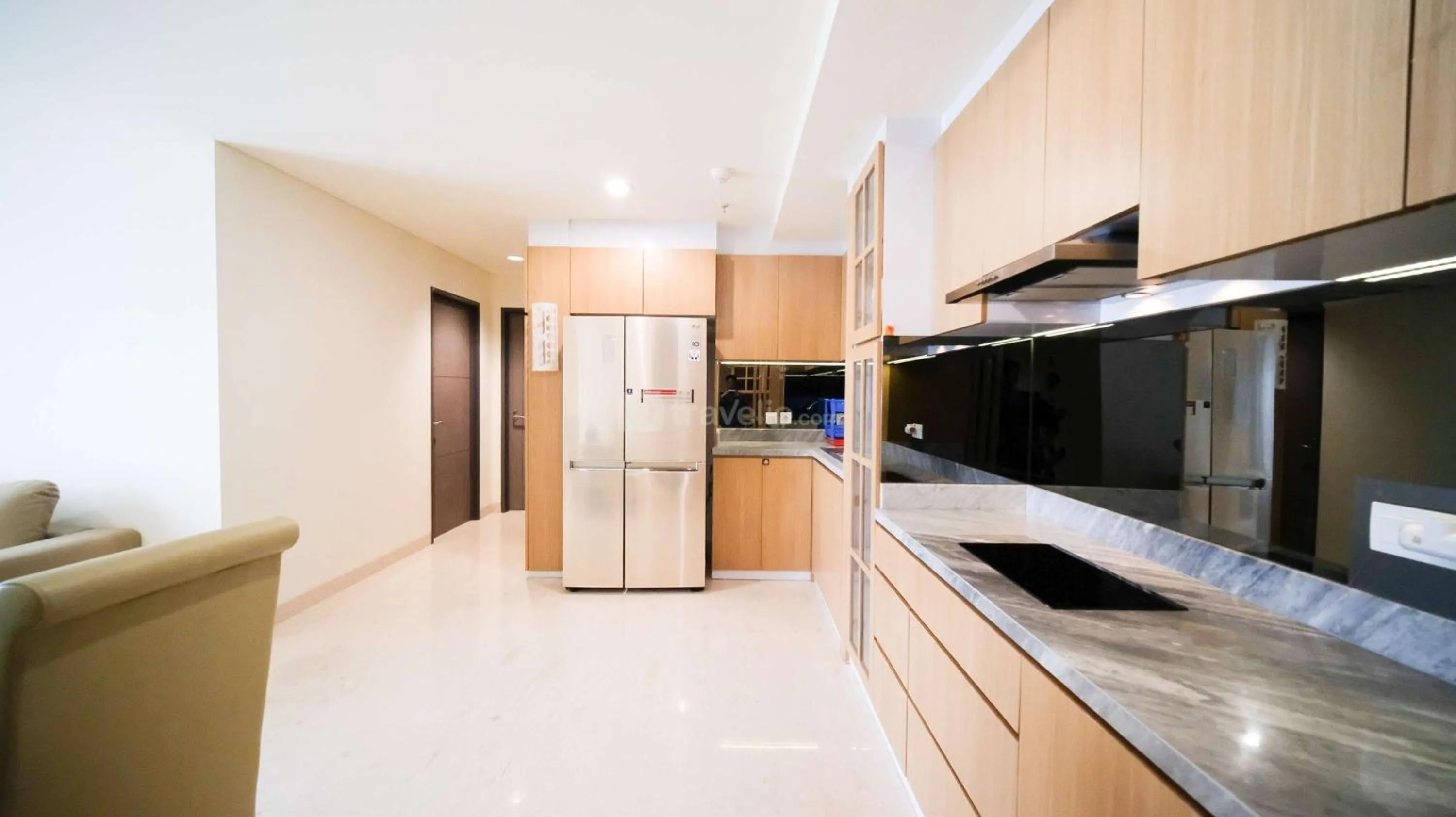 Bed in Best Location and Strategic 2BR at Praxis Apartment By Travelio