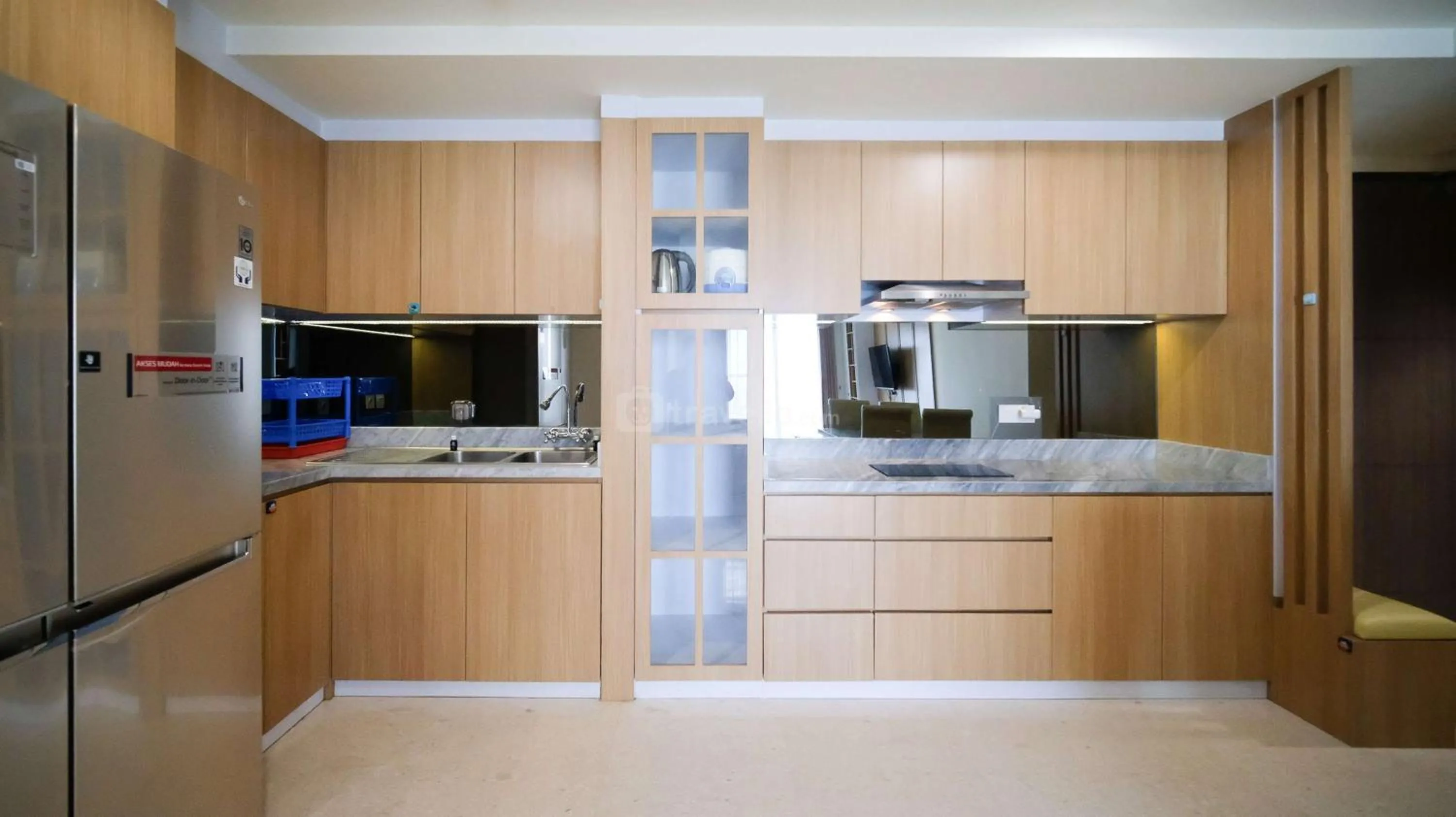 Bed in Best Location and Strategic 2BR at Praxis Apartment By Travelio
