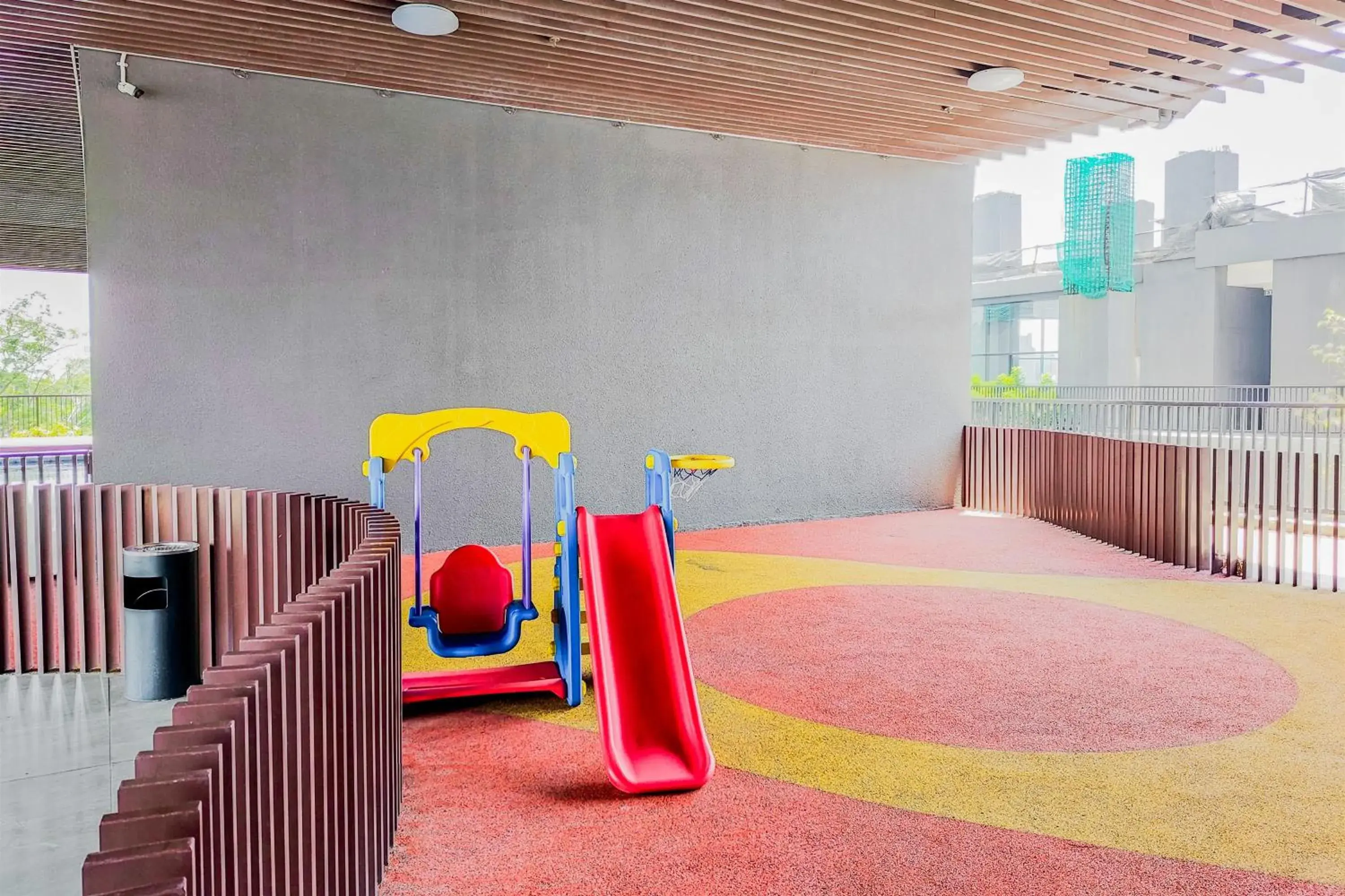 Children play ground in Comfy and Modern Studio Room The Ayoma Apartment By Travelio Children play ground in Comfy and Modern Studio Room The Ayoma Apartment By Travelio