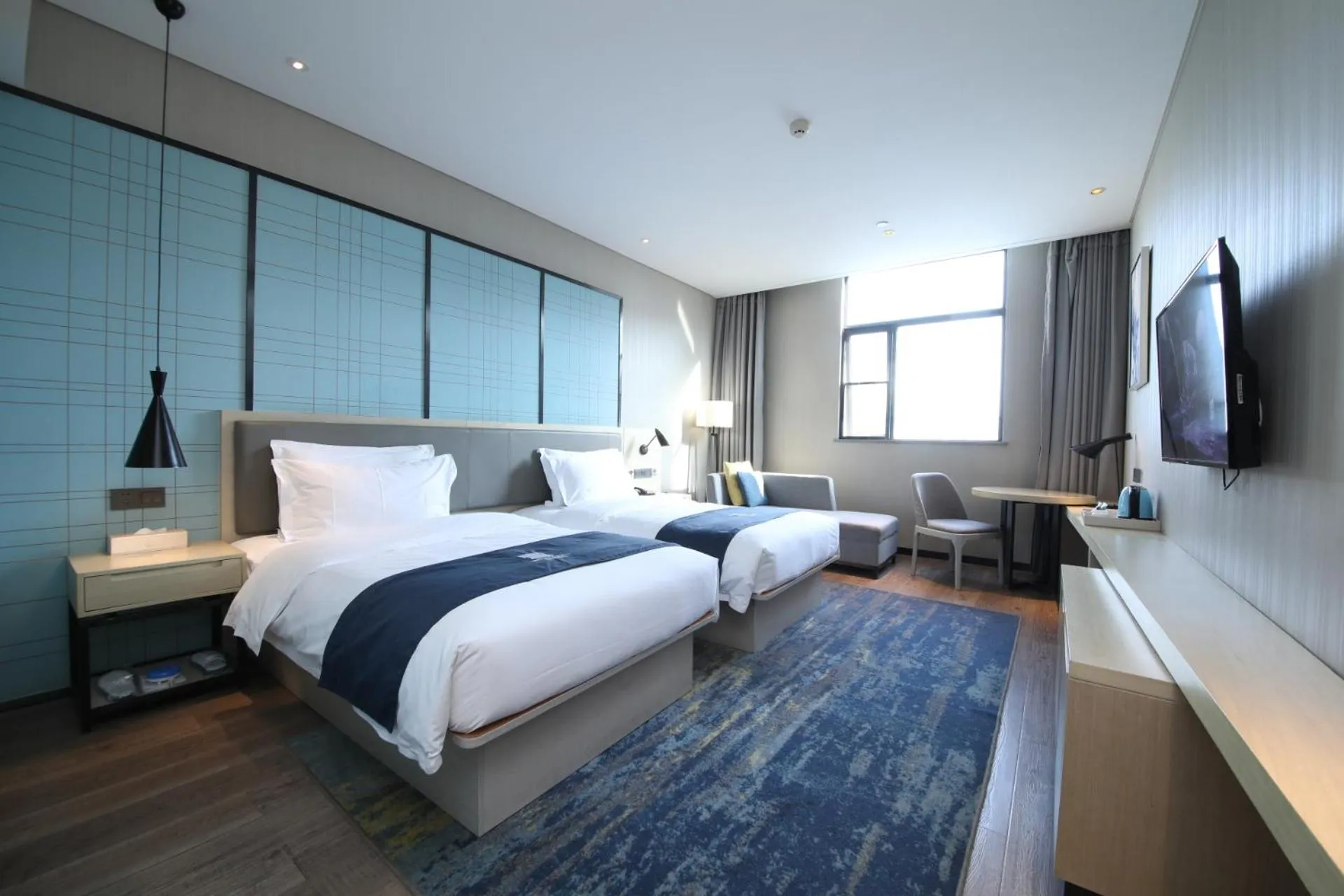 Bed in Echarm Hotel Wuhan Jianghan Road Walking Street