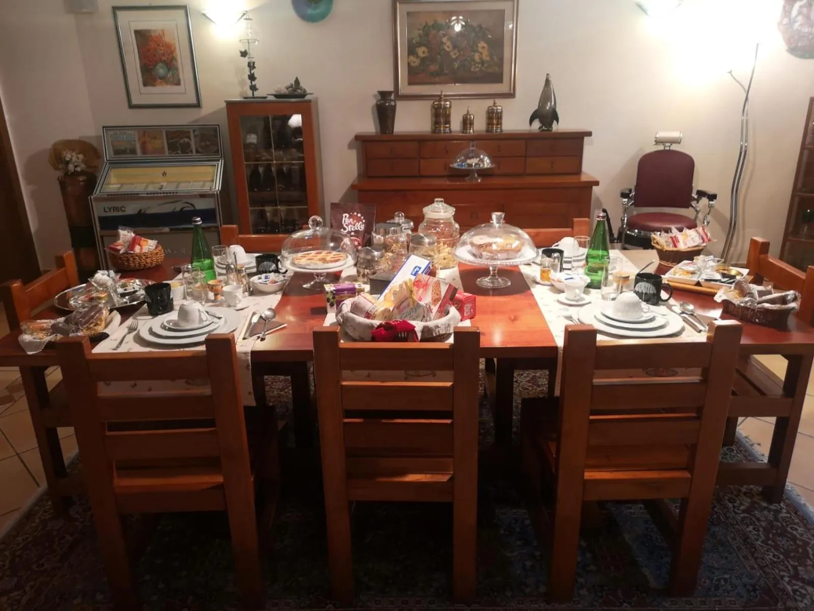 Food and drinks in La Casa Sull'Albero