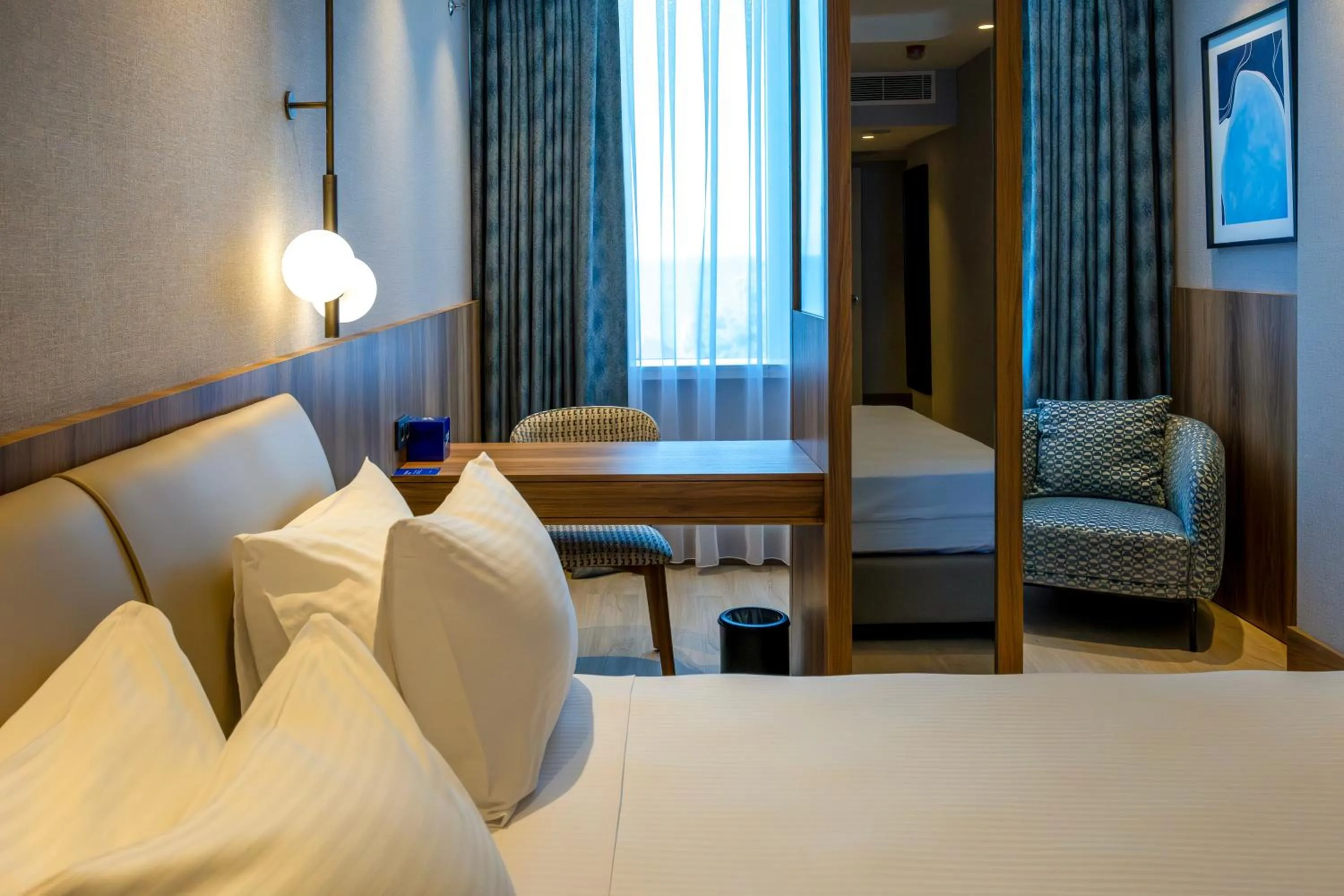 View (from property/room), Bed in Delta Hotels by Marriott Antalya Lara - Adult Only 18 Plus