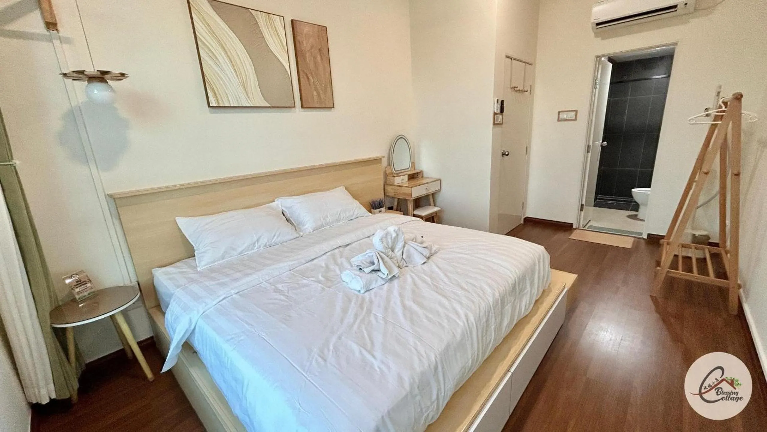 Bed in Trival Blessing Cottage Homestay Sri Indah Sandakan