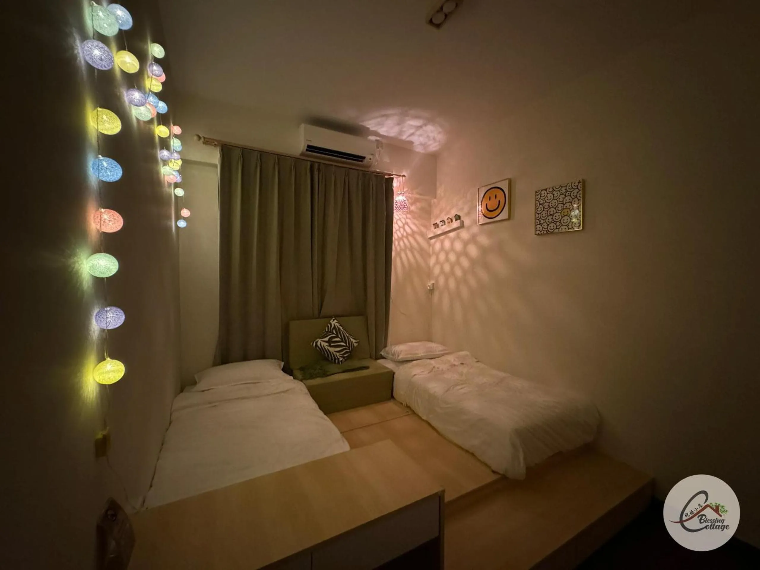 Bed in Trival Blessing Cottage Homestay Sri Indah Sandakan