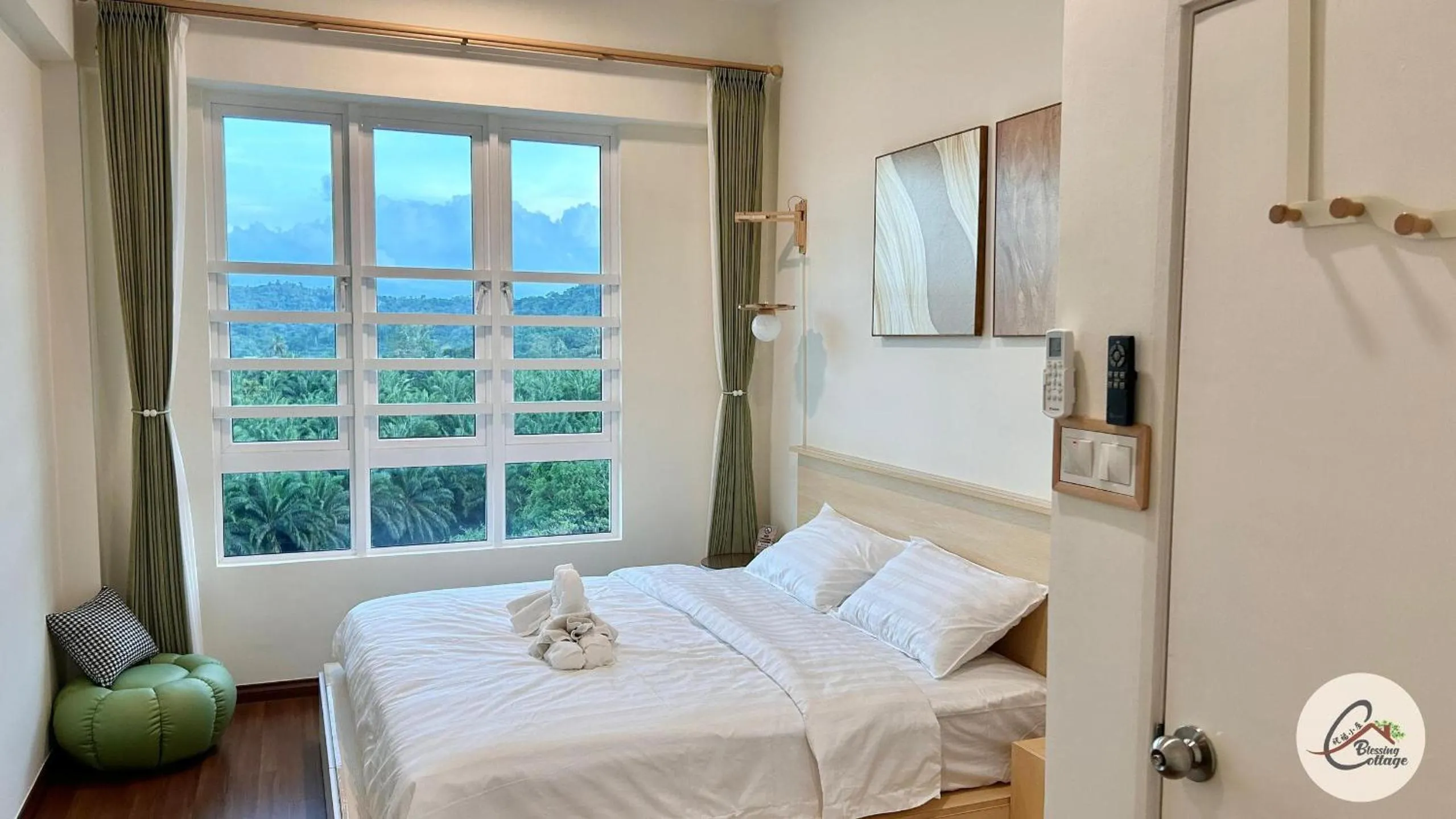 Bed in Trival Blessing Cottage Homestay Sri Indah Sandakan