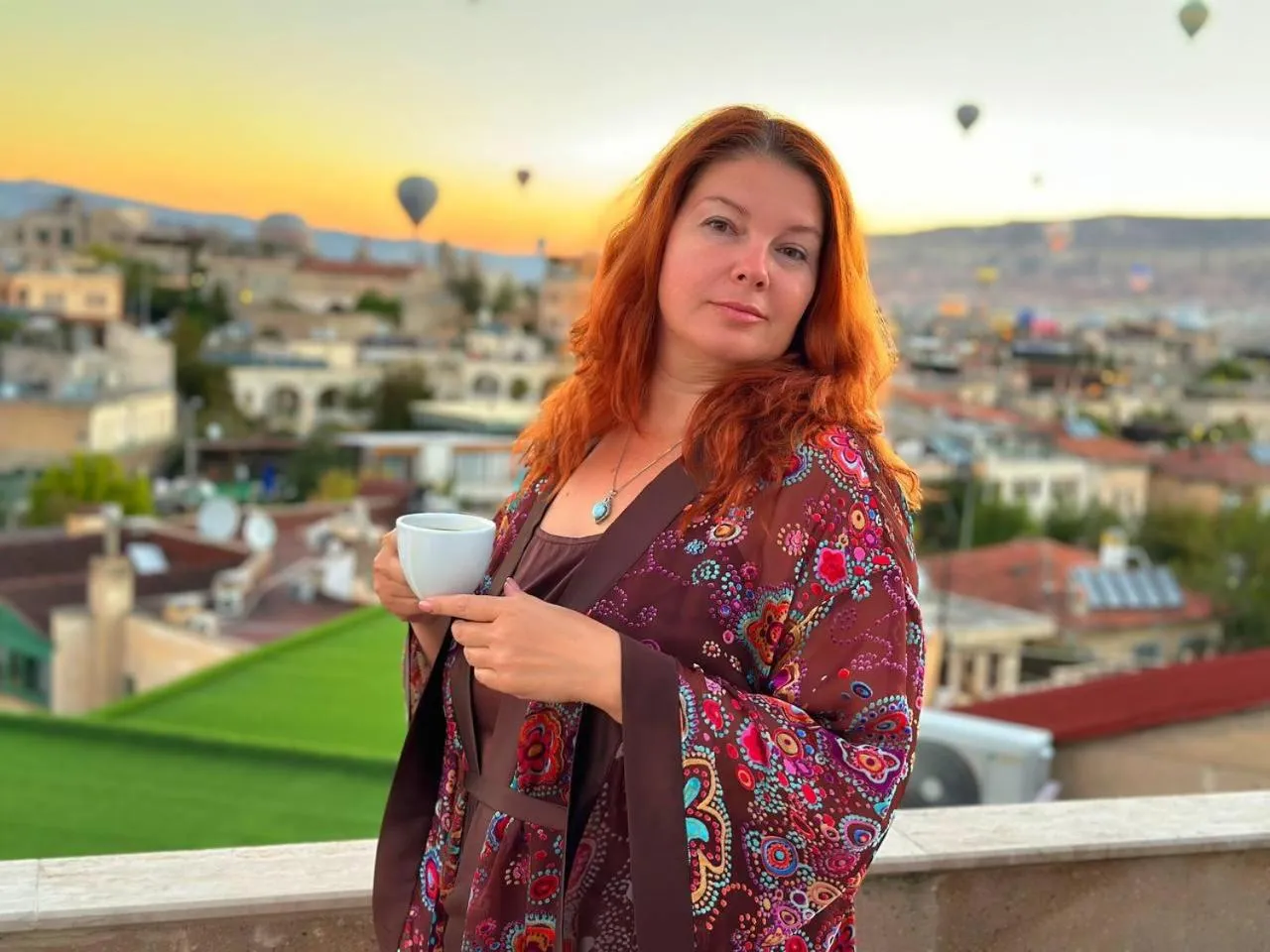 Balcony/Terrace in Güven Cave Hotel