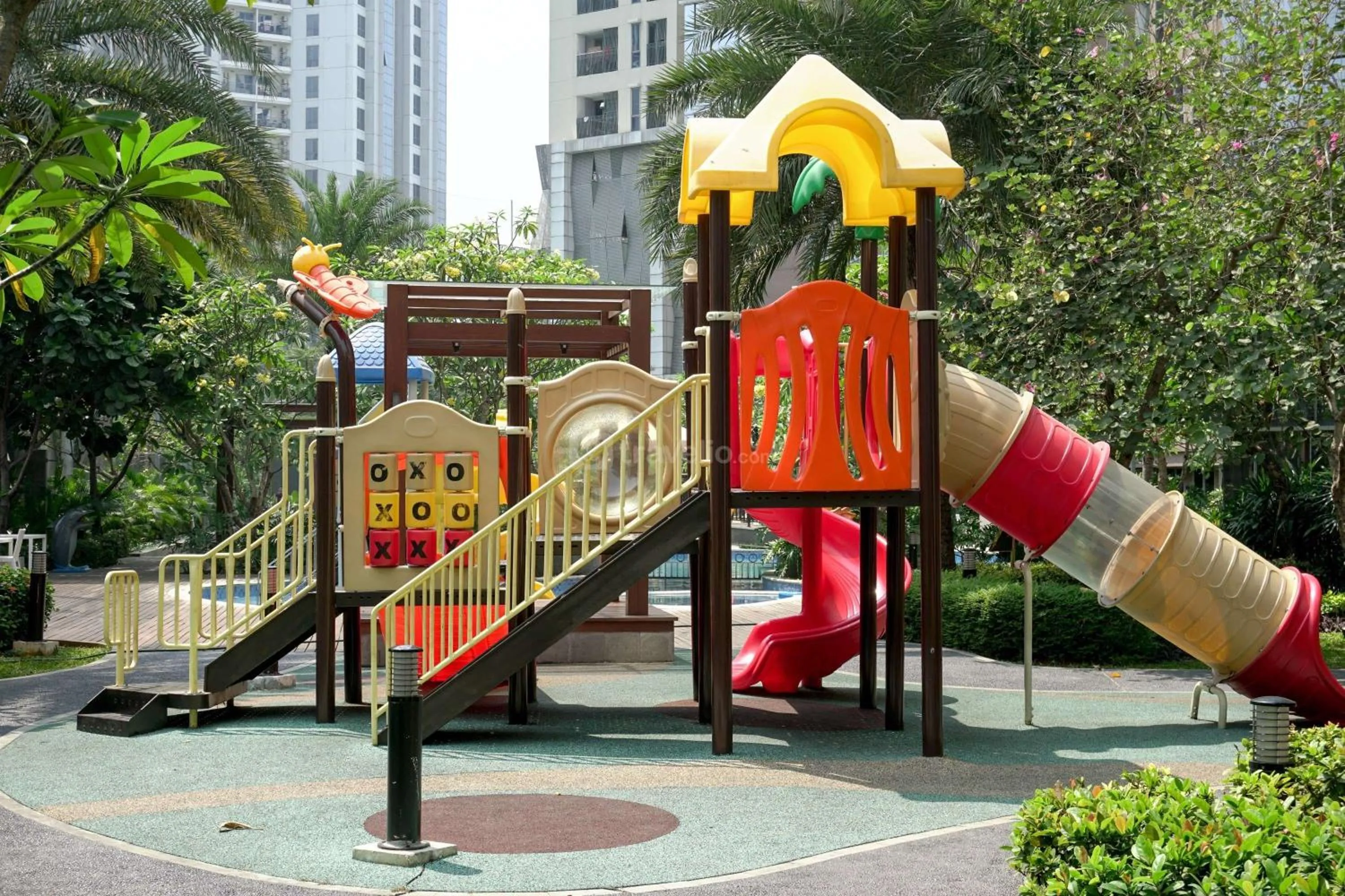 Children play ground in Minimalist Design 2BR Apartment The Mansion Kemayoran near JIEXPO By Travelio