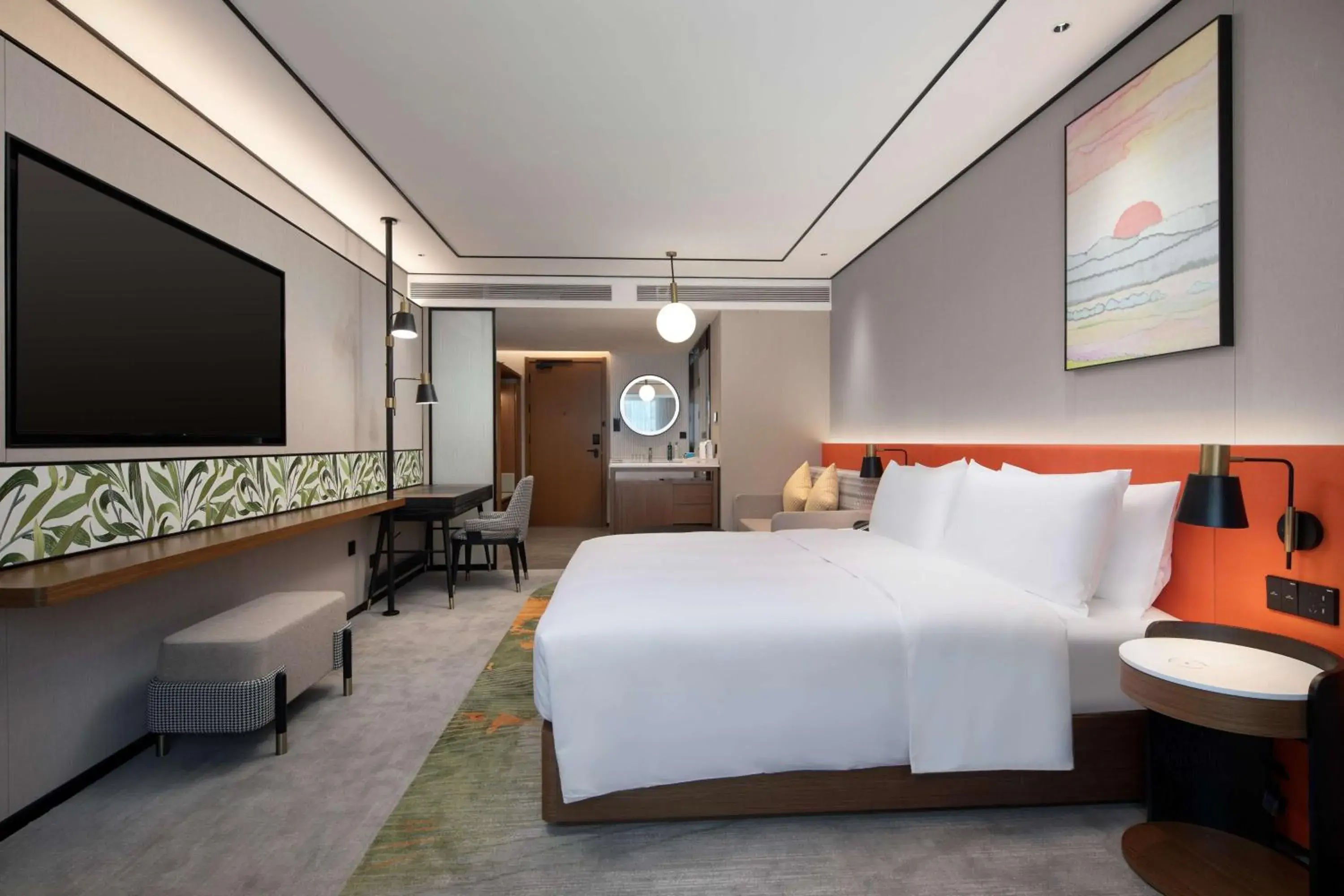 Bed in Hilton Garden Inn Beihai Jiafu Bed in Hilton Garden Inn Beihai Jiafu