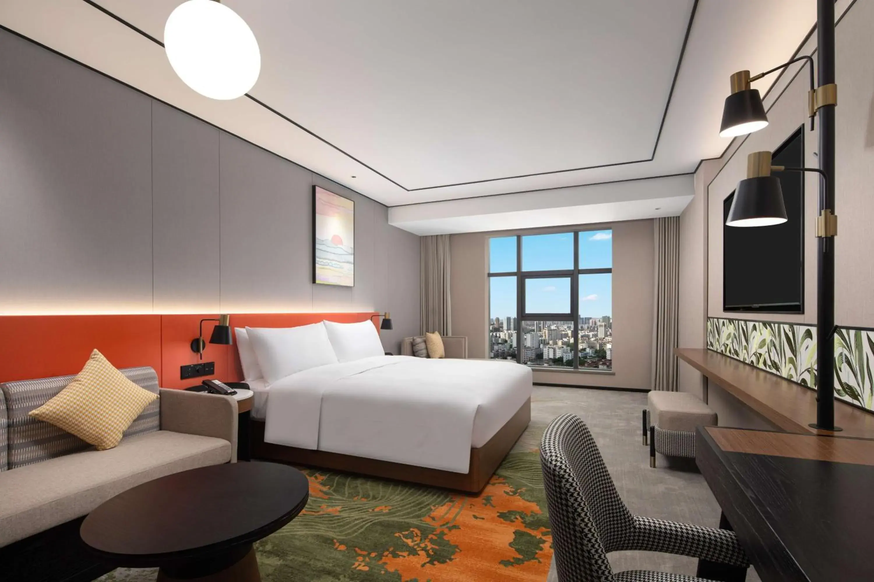 Living room, Bed in Hilton Garden Inn Beihai Jiafu Living room, Bed in Hilton Garden Inn Beihai Jiafu