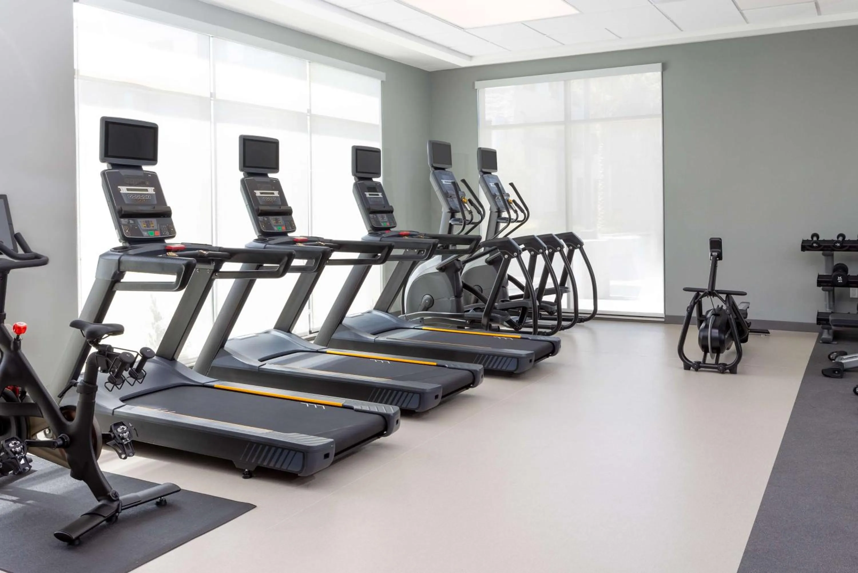 Fitness centre/facilities in Homewood Suites by Hilton Cypress Orange County