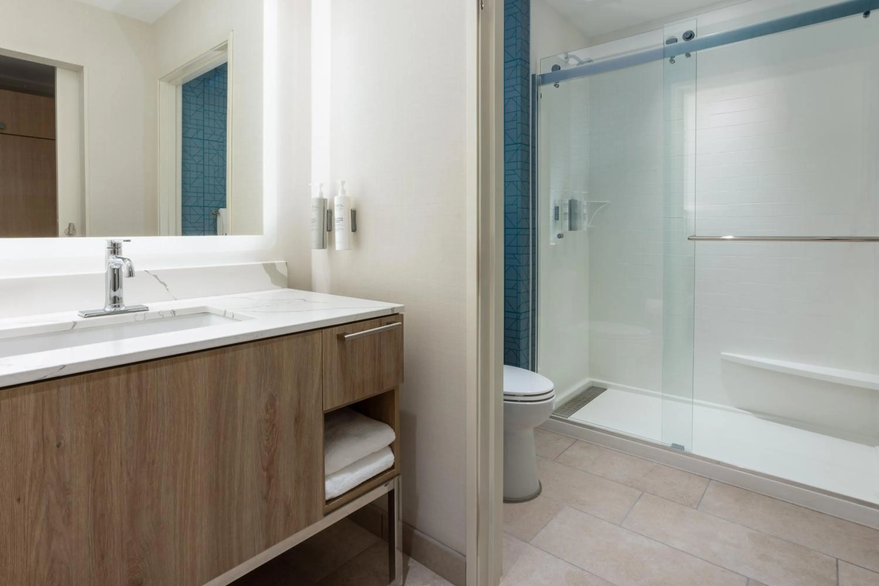 Shower in Homewood Suites by Hilton Cypress Orange County