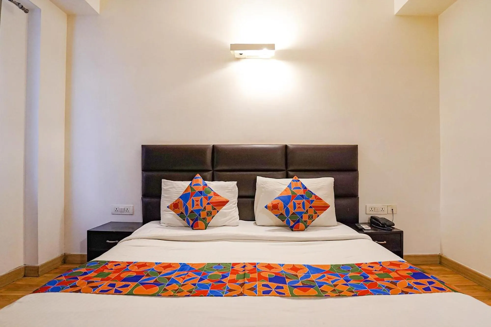 Bed in FabHotel Kaushambi