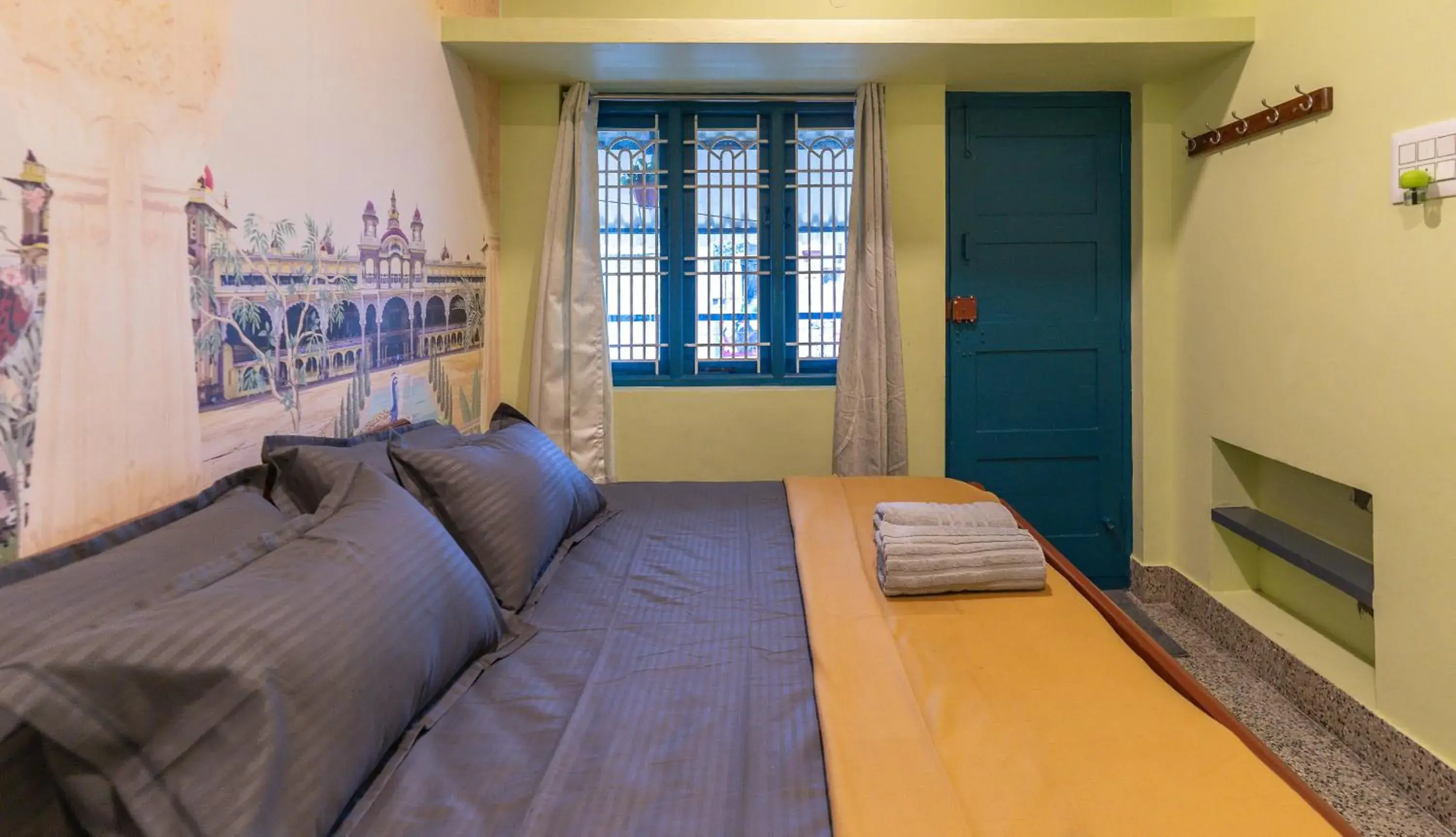 Bed in Trippr Mysuru Bed in Trippr Mysuru