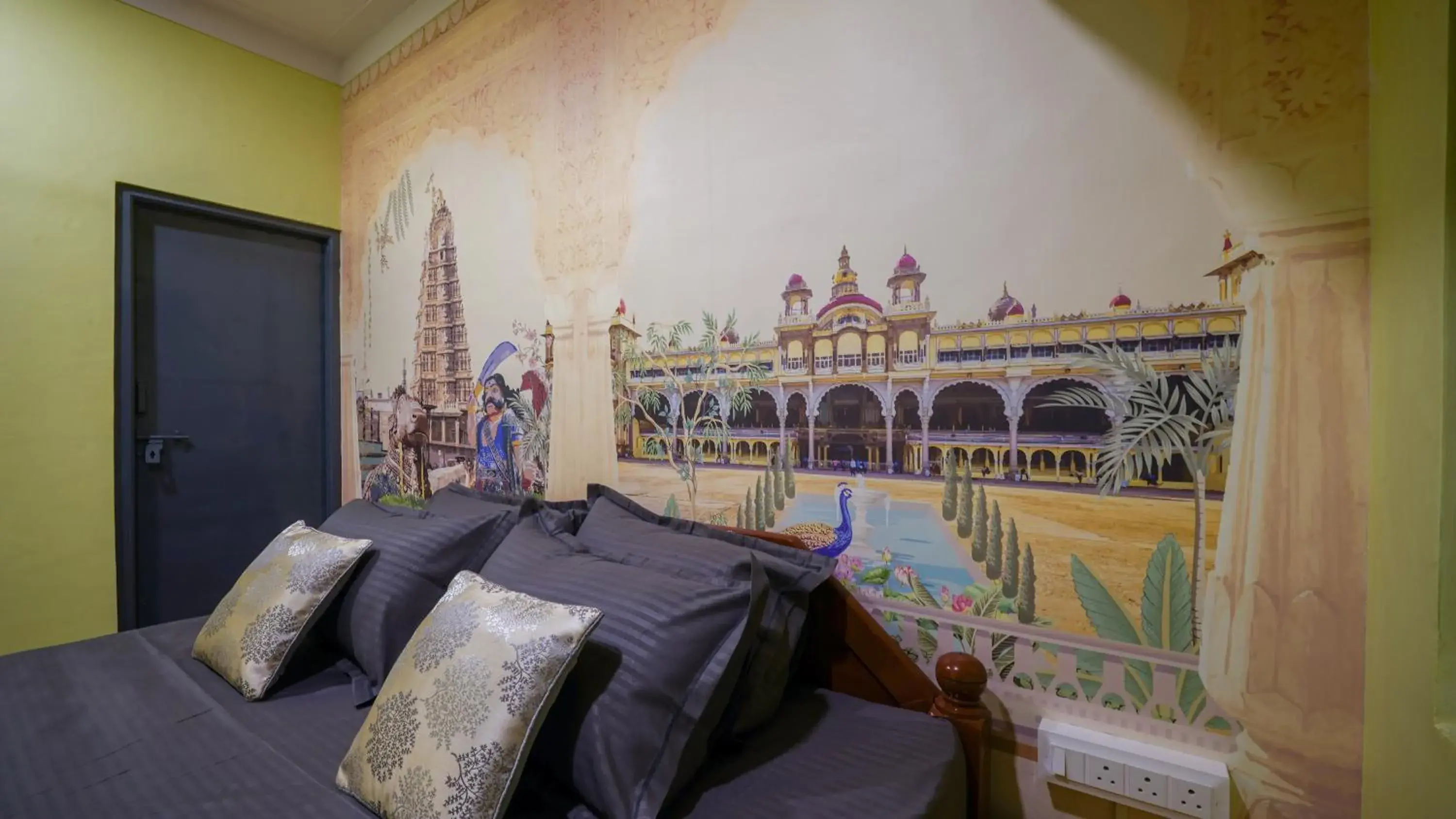 Bed in Trippr Mysuru Bed in Trippr Mysuru