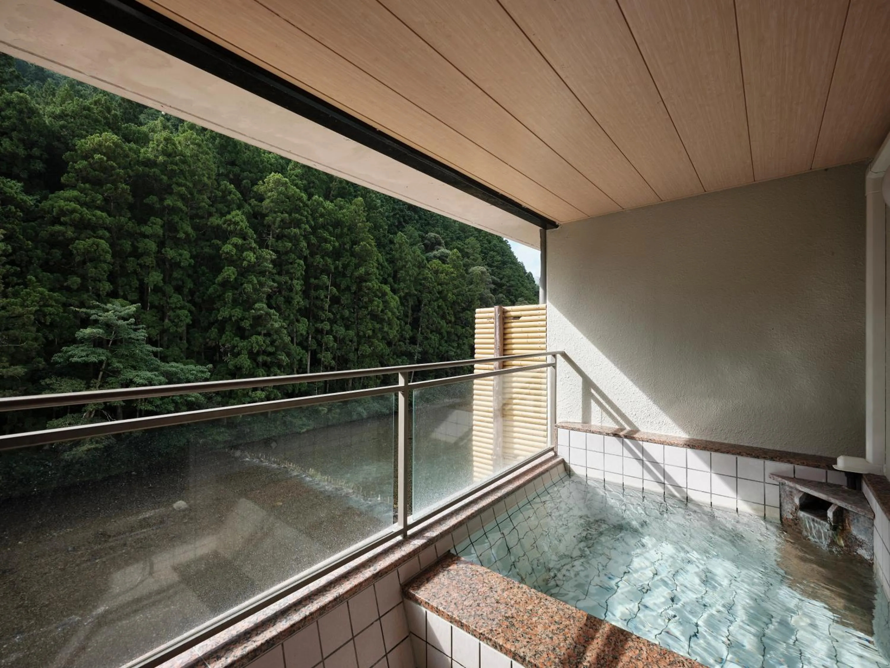 Natural landscape in Sansuikan Kawayu Midoriya