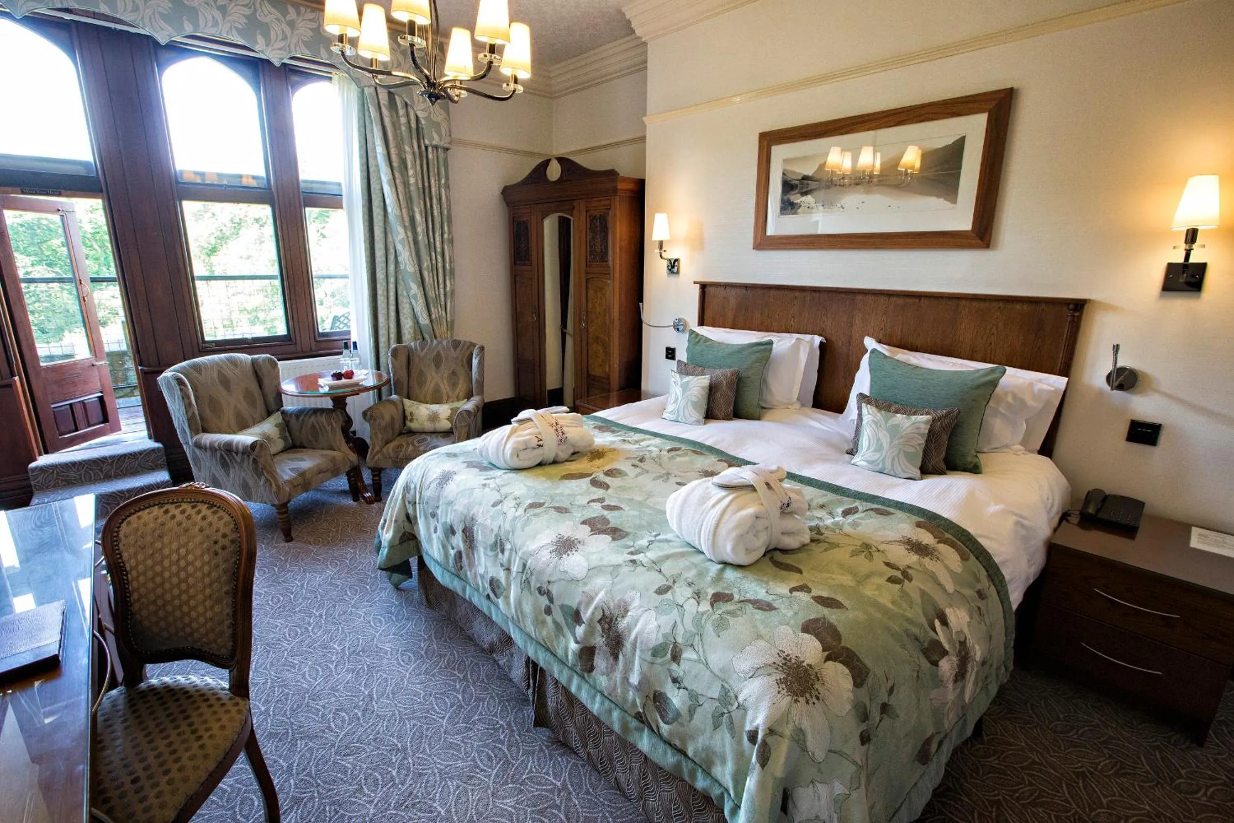 Bed in Armathwaite Hall Hotel & Spa