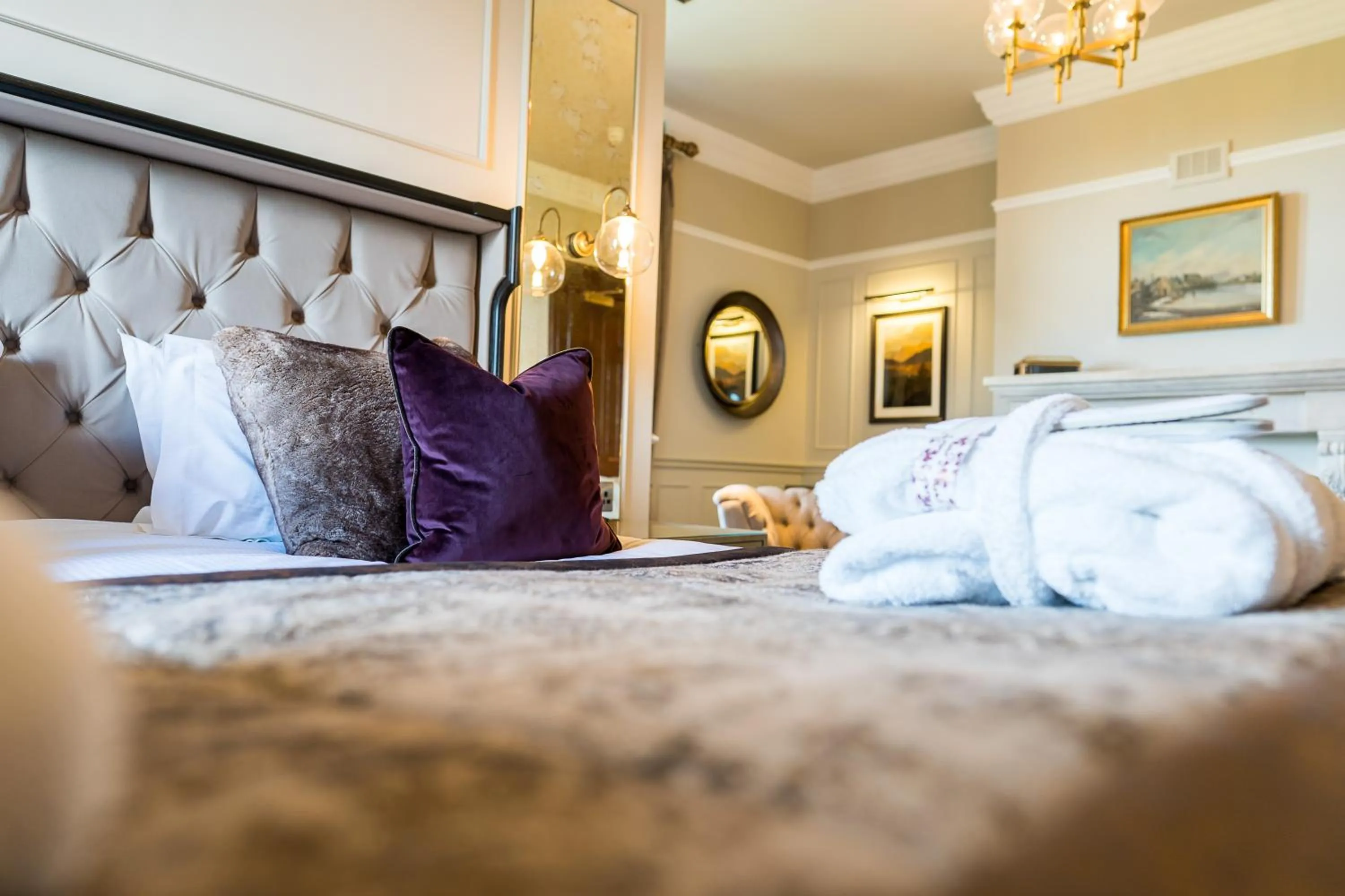 Bed in Armathwaite Hall Hotel & Spa