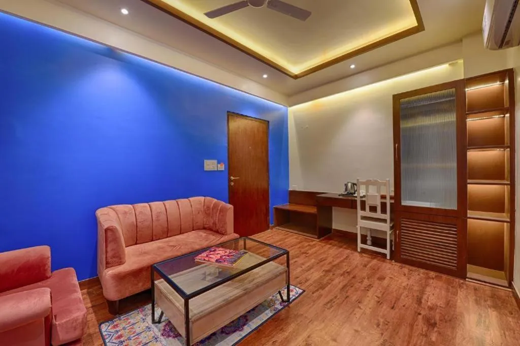 Seating area in Gulmohar Mansion - A Boutique Stay