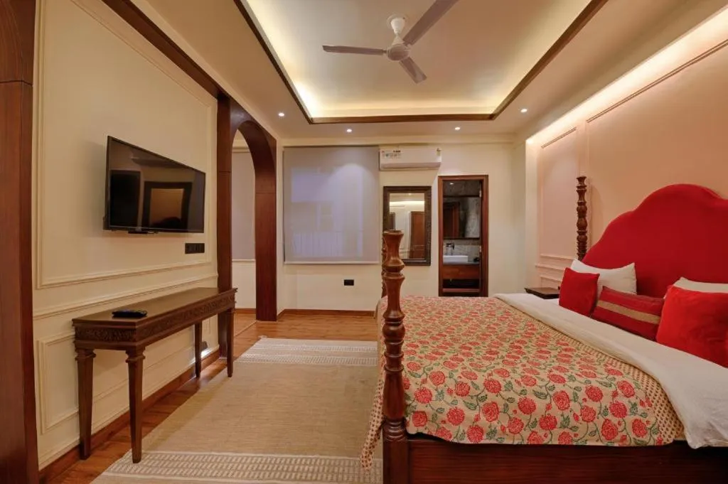 Bed in Gulmohar Mansion - A Boutique Stay