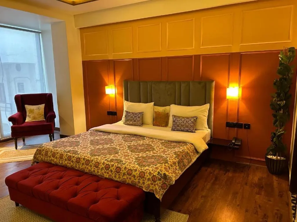 Bed in Gulmohar Mansion - A Boutique Stay