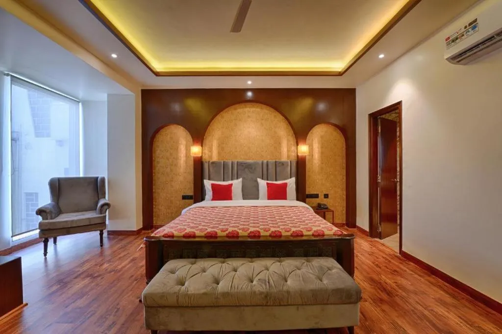 Bed in Gulmohar Mansion - A Boutique Stay