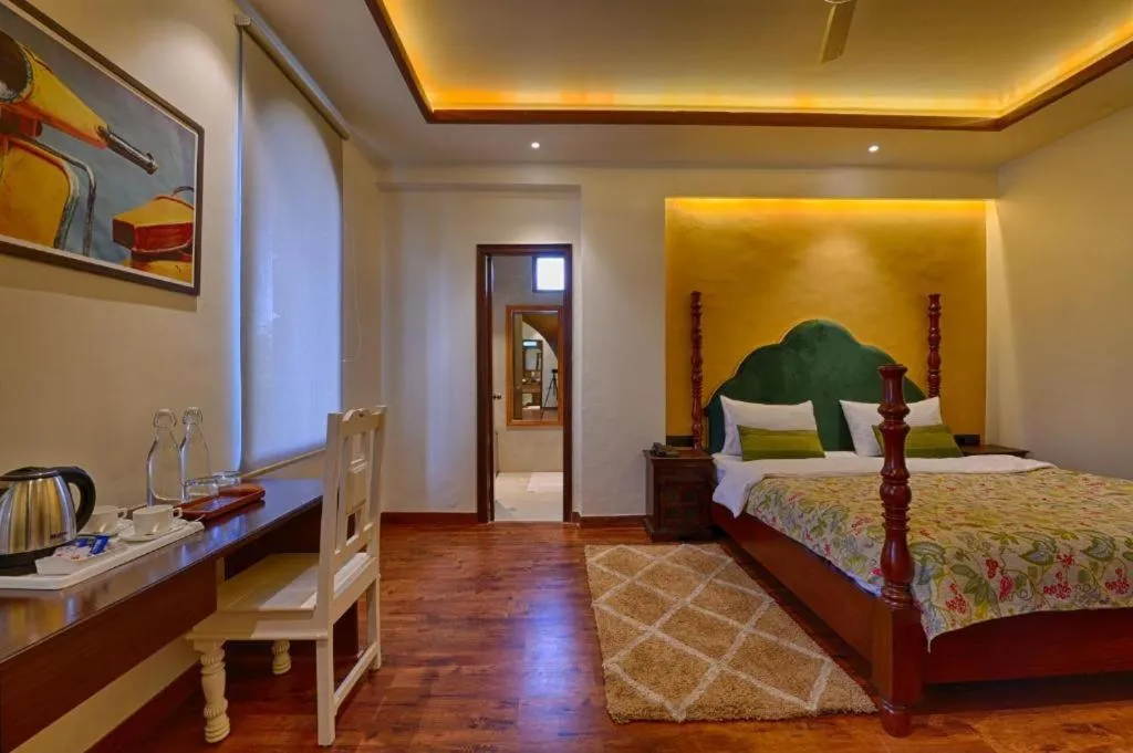 Bed in Gulmohar Mansion - A Boutique Stay