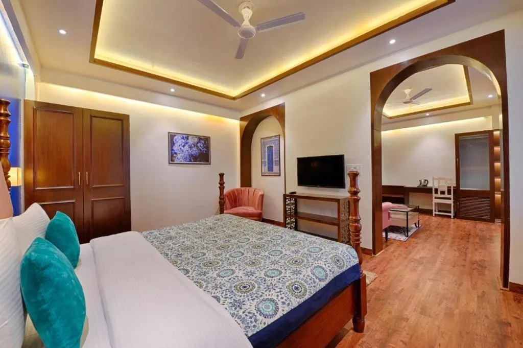 Bed in Gulmohar Mansion - A Boutique Stay