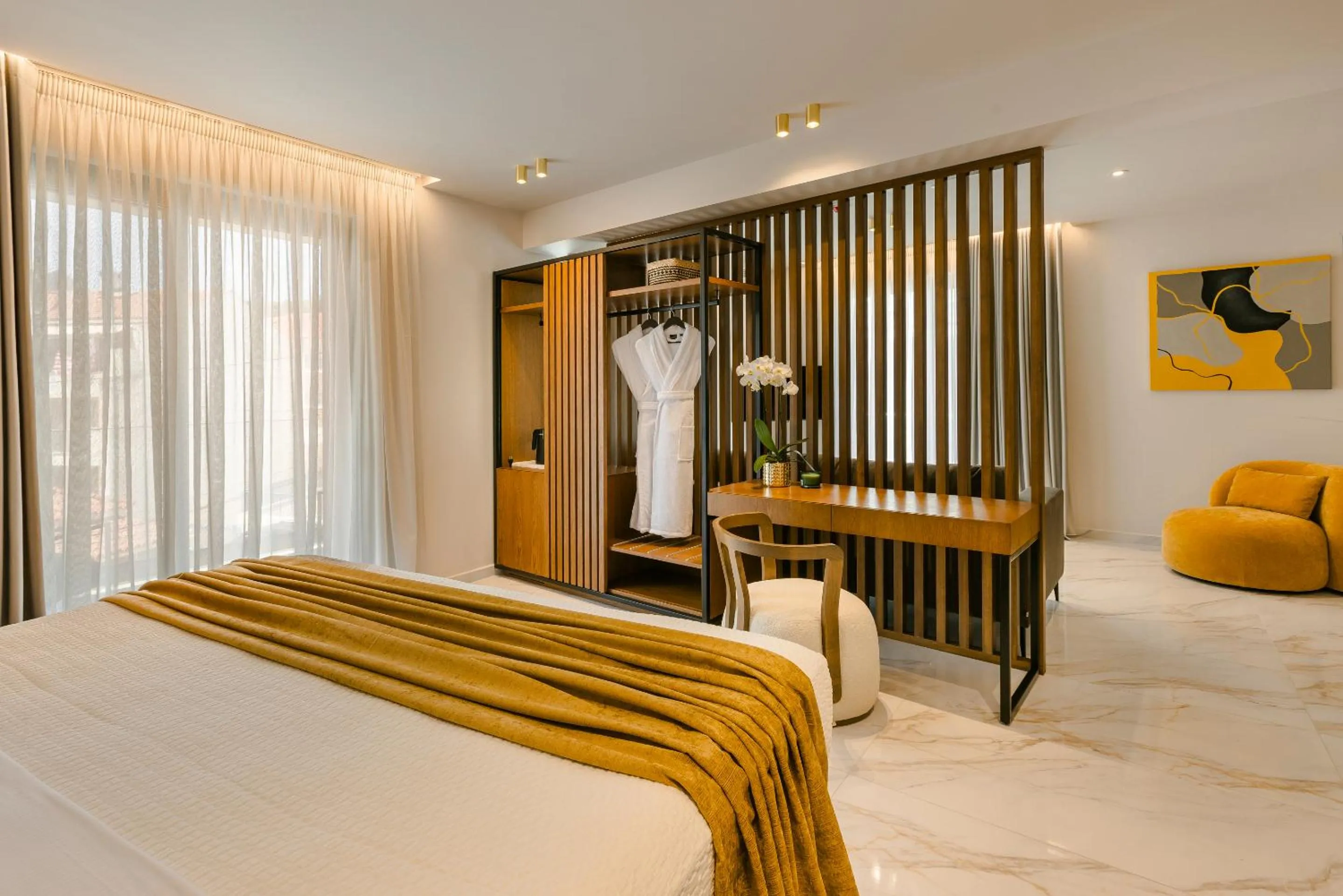 Bedroom, Bed in G Boutique Hotel Kefalonia